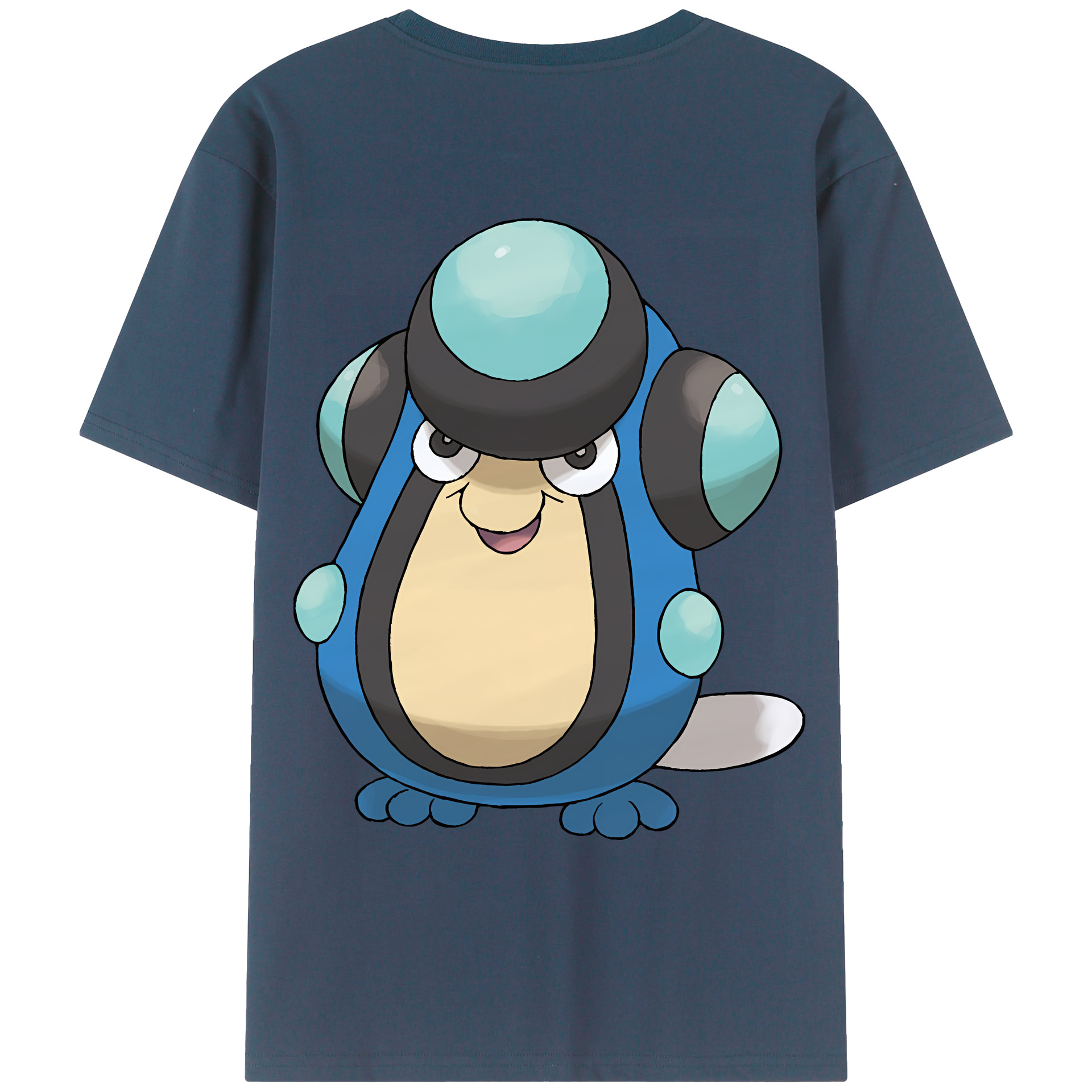 （画像用） ポケットモンスター Pokémon 綿100％ メンズ半袖Tシャツ（バックプリント） 通気性