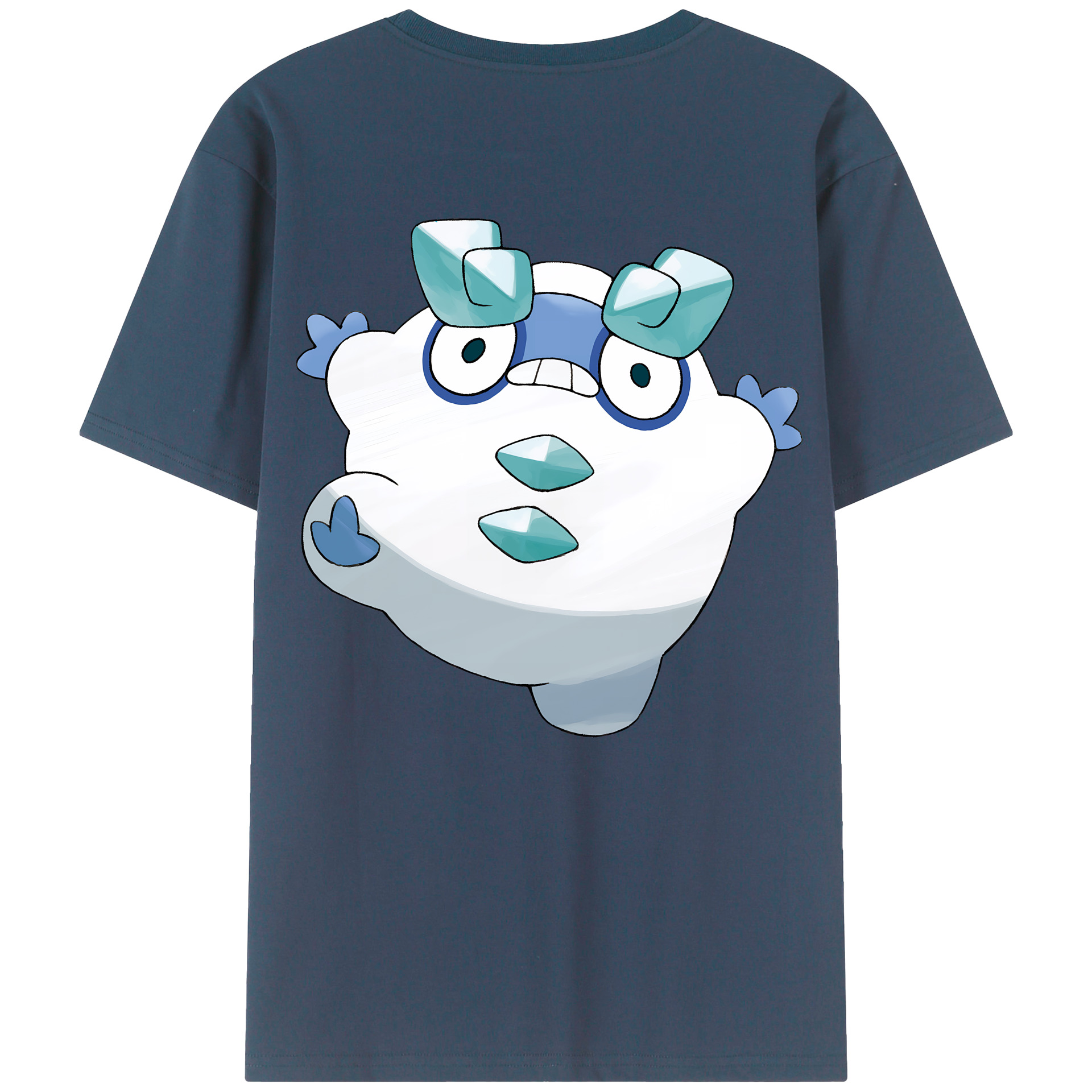 （画像用） ポケットモンスター Pokémon 綿100％ メンズ半袖Tシャツ（バックプリント） 通気性