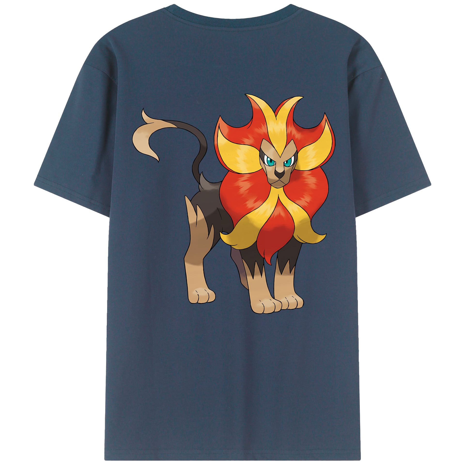 （画像用） ポケットモンスター Pokémon 綿100％ メンズ半袖Tシャツ（バックプリント） 通気性