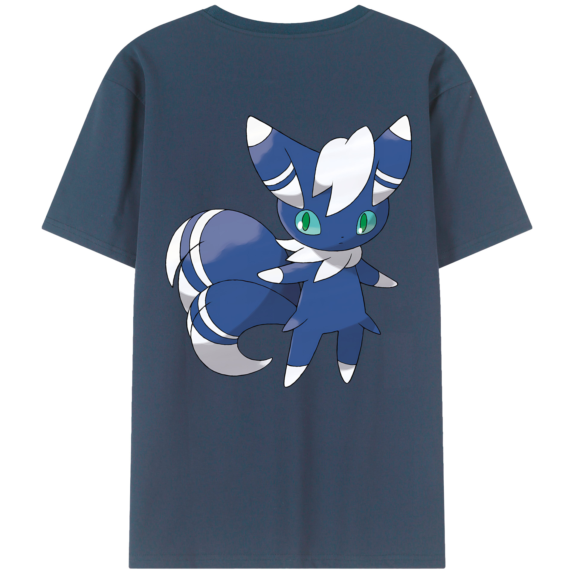 （画像用） ポケットモンスター Pokémon 綿100％ メンズ半袖Tシャツ（バックプリント） 通気性