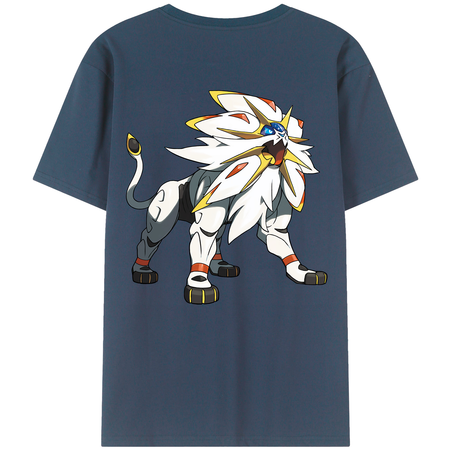 （画像用） ポケットモンスター Pokémon 綿100％ メンズ半袖Tシャツ（バックプリント） 通気性