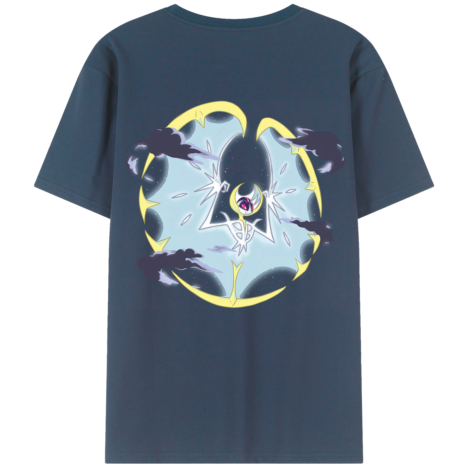 （画像用） ポケットモンスター Pokémon 綿100％ メンズ半袖Tシャツ（バックプリント） 通気性