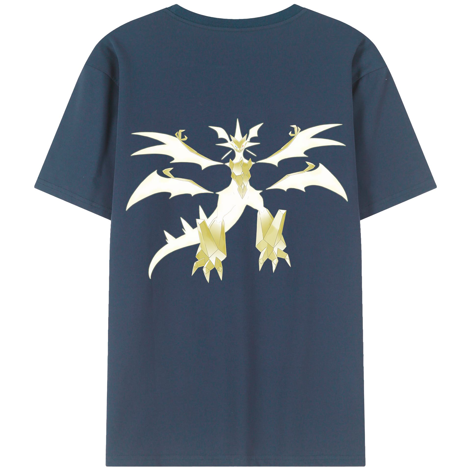 （画像用） ポケットモンスター Pokémon 綿100％ メンズ半袖Tシャツ（バックプリント） 通気性