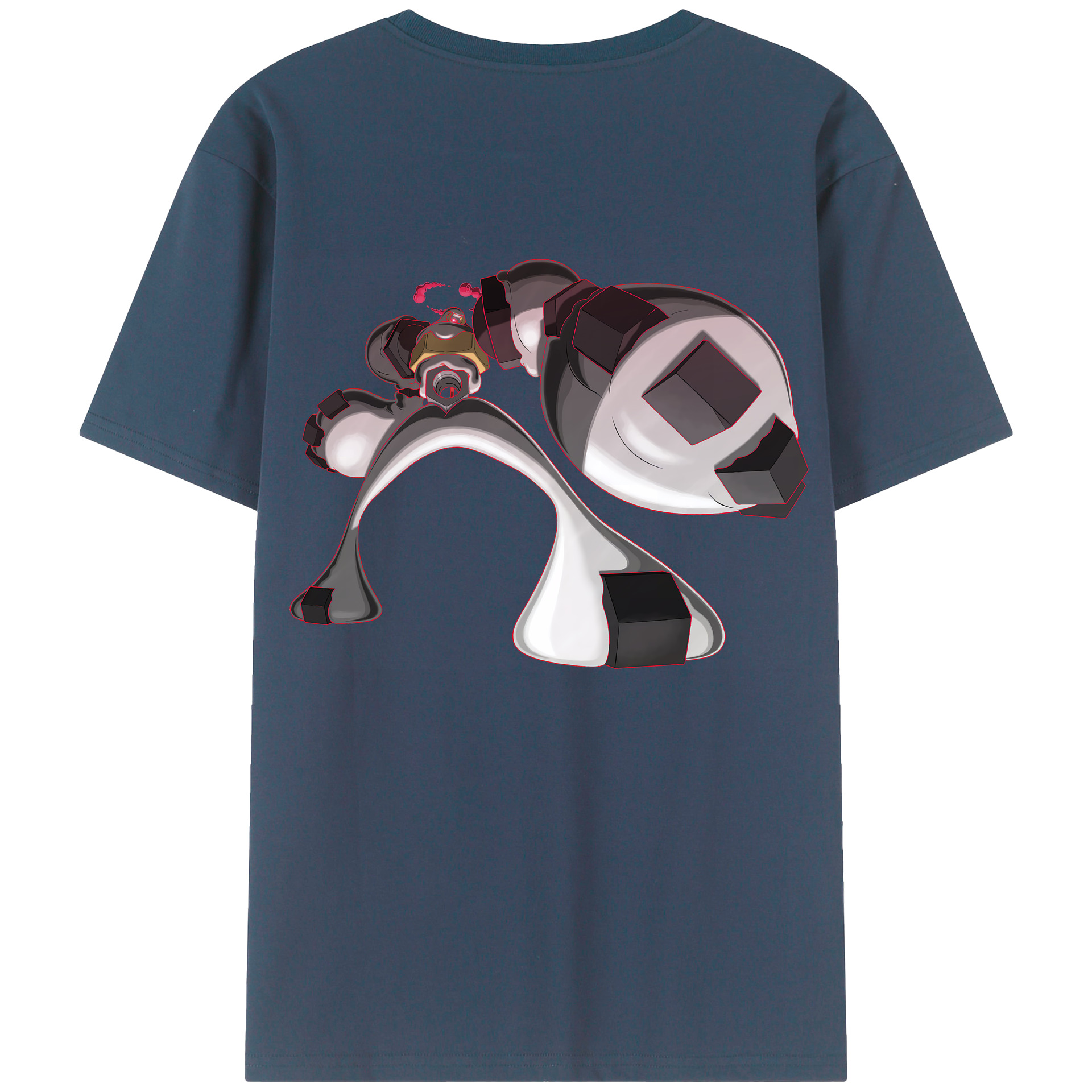 （画像用） ポケットモンスター Pokémon 綿100％ メンズ半袖Tシャツ（バックプリント） 通気性