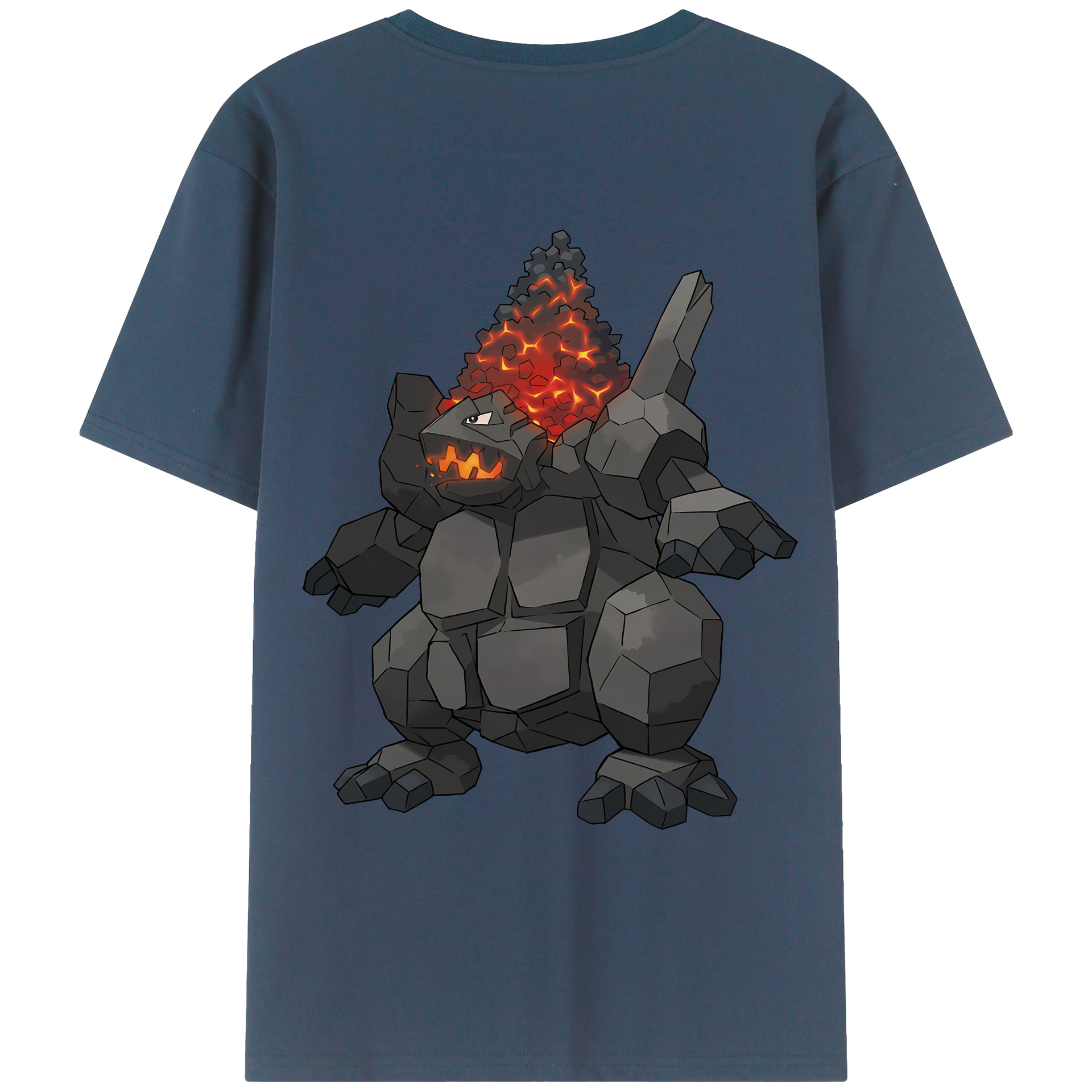 （画像用） ポケットモンスター Pokémon 綿100％ メンズ半袖Tシャツ（バックプリント） 通気性