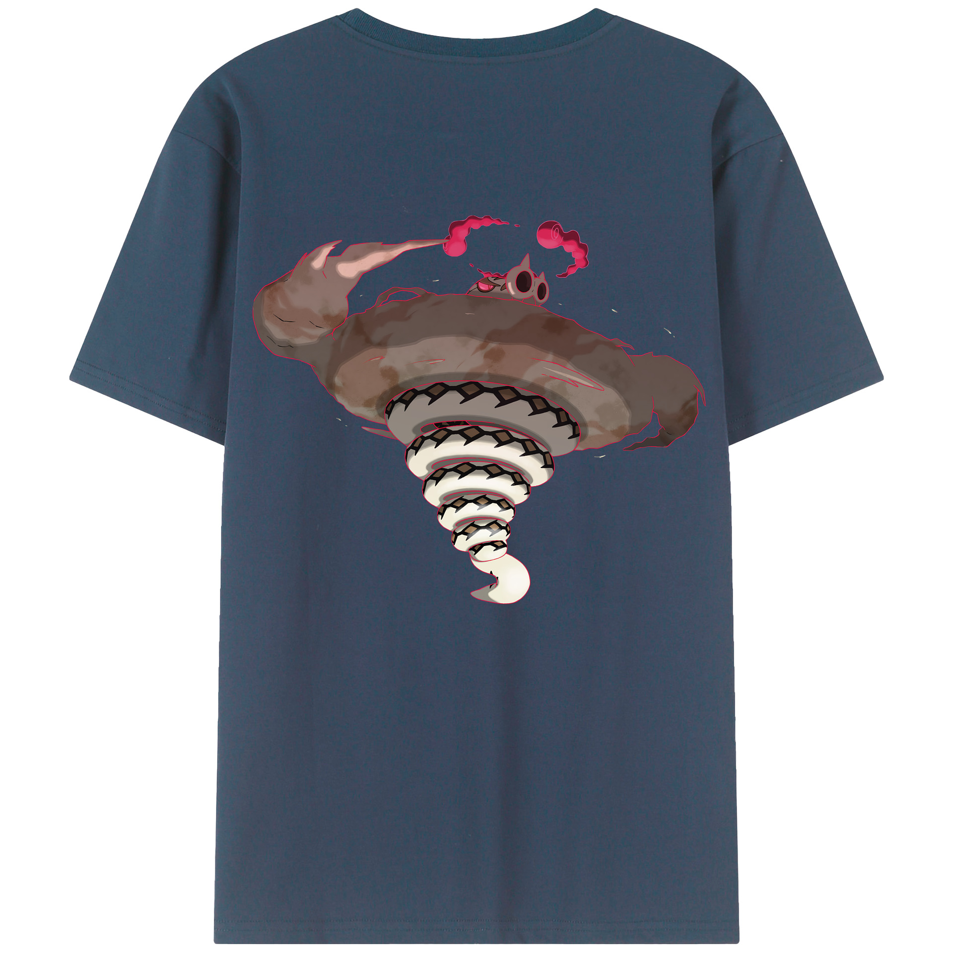 （画像用） ポケットモンスター Pokémon 綿100％ メンズ半袖Tシャツ（バックプリント） 通気性
