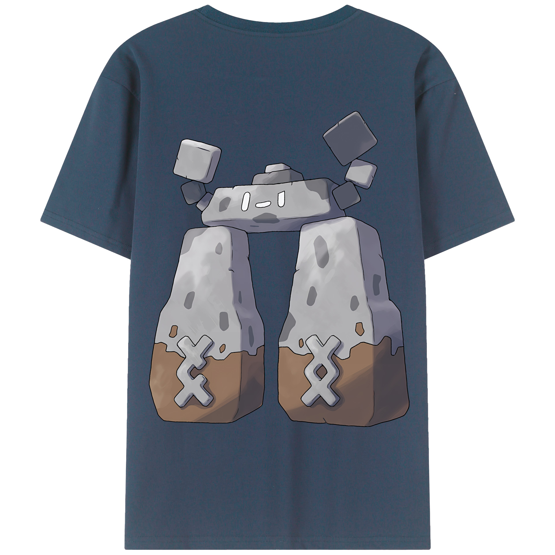 （画像用） ポケットモンスター Pokémon 綿100％ メンズ半袖Tシャツ（バックプリント） 通気性