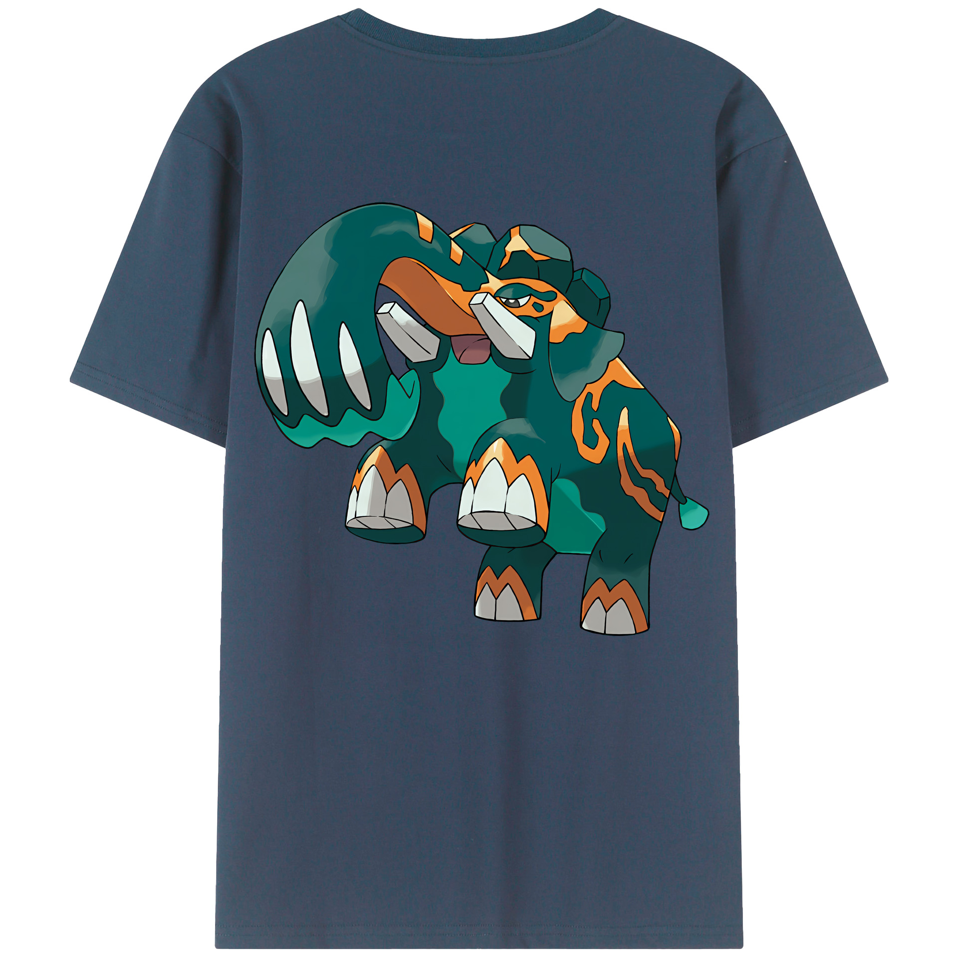 （画像用） ポケットモンスター Pokémon 綿100％ メンズ半袖Tシャツ（バックプリント） 通気性