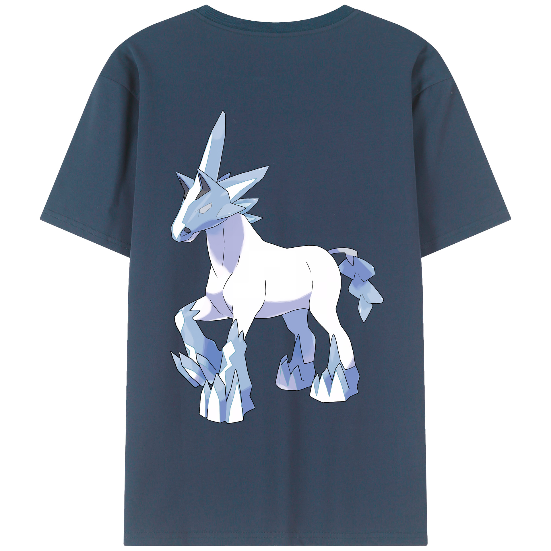 （画像用） ポケットモンスター Pokémon 綿100％ メンズ半袖Tシャツ（バックプリント） 通気性