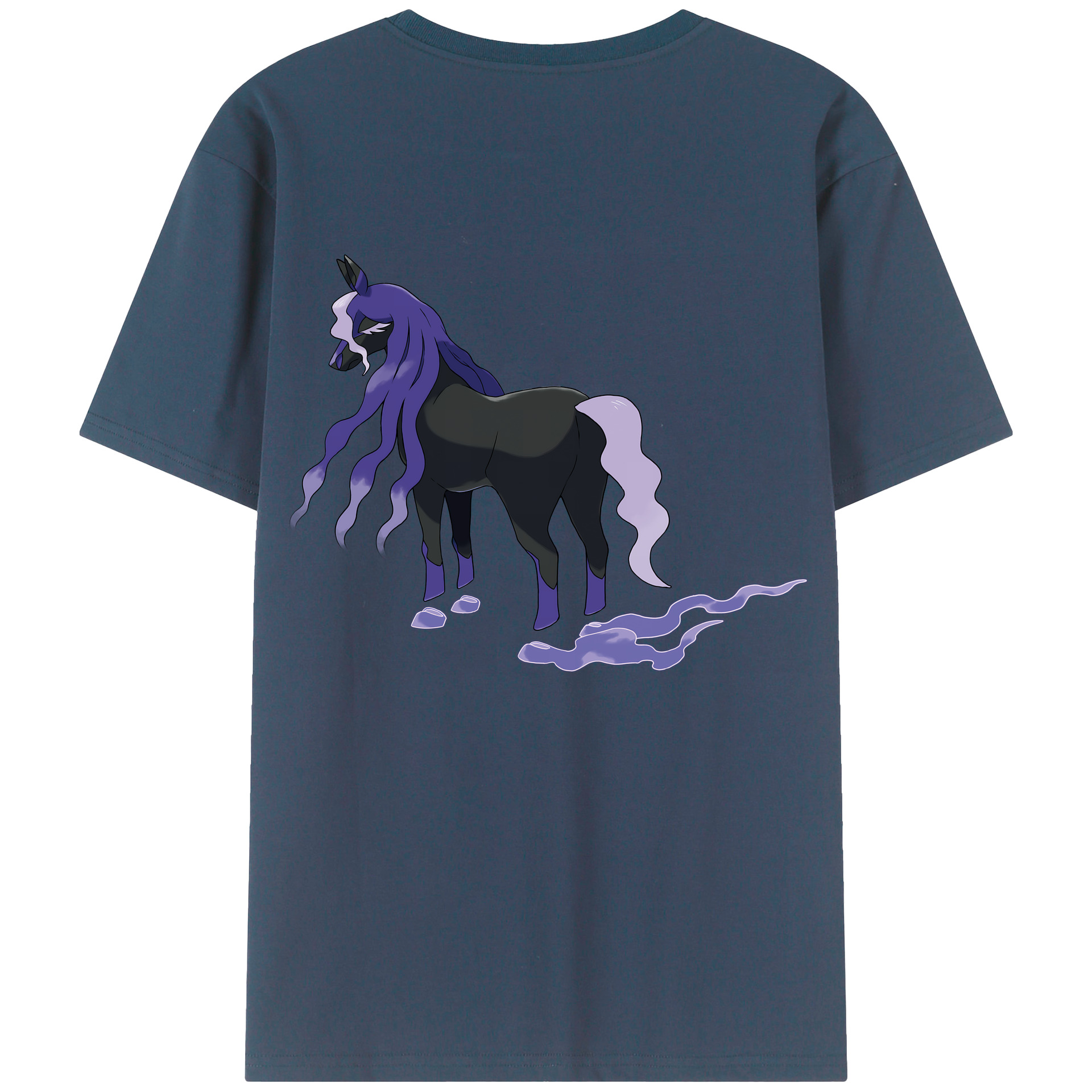 （画像用） ポケットモンスター Pokémon 綿100％ メンズ半袖Tシャツ（バックプリント） 通気性