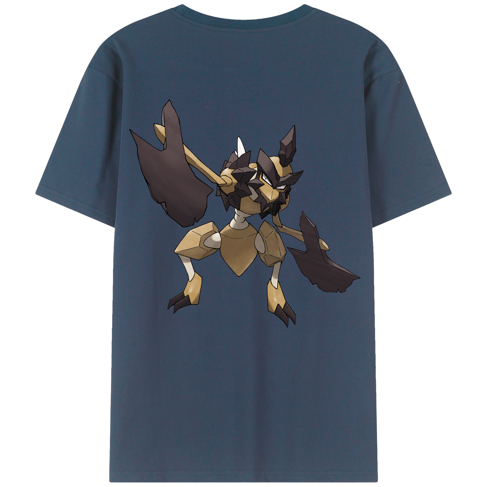 （画像用） ポケットモンスター Pokémon 綿100％ メンズ半袖Tシャツ（バックプリント） 通気性