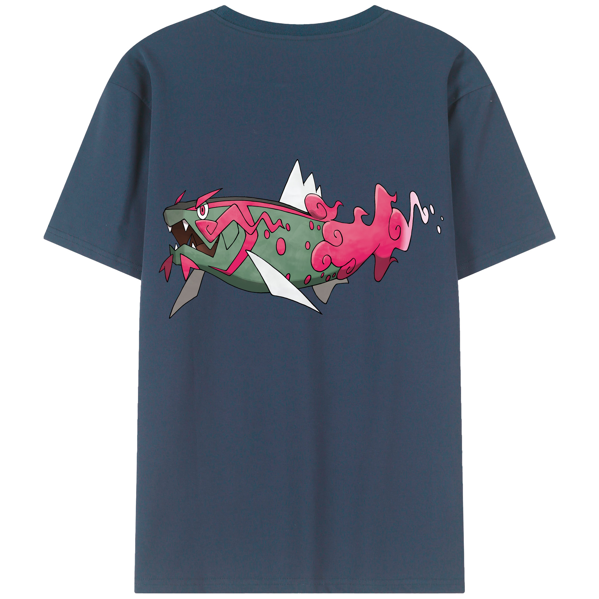（画像用） ポケットモンスター Pokémon 綿100％ メンズ半袖Tシャツ（バックプリント） 通気性