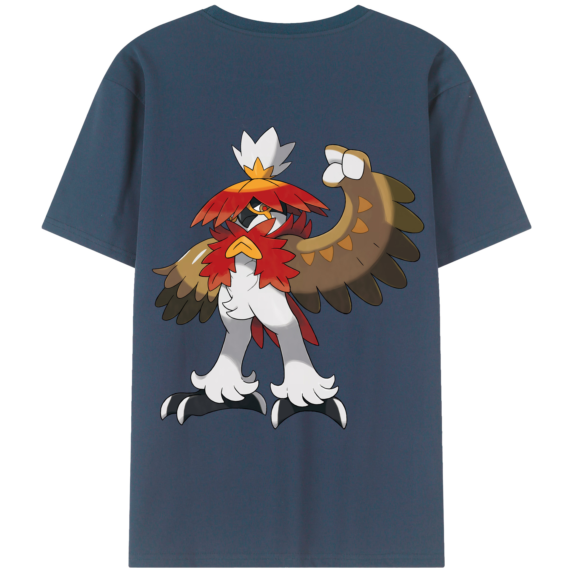 （画像用） ポケットモンスター Pokémon 綿100％ メンズ半袖Tシャツ（バックプリント） 通気性