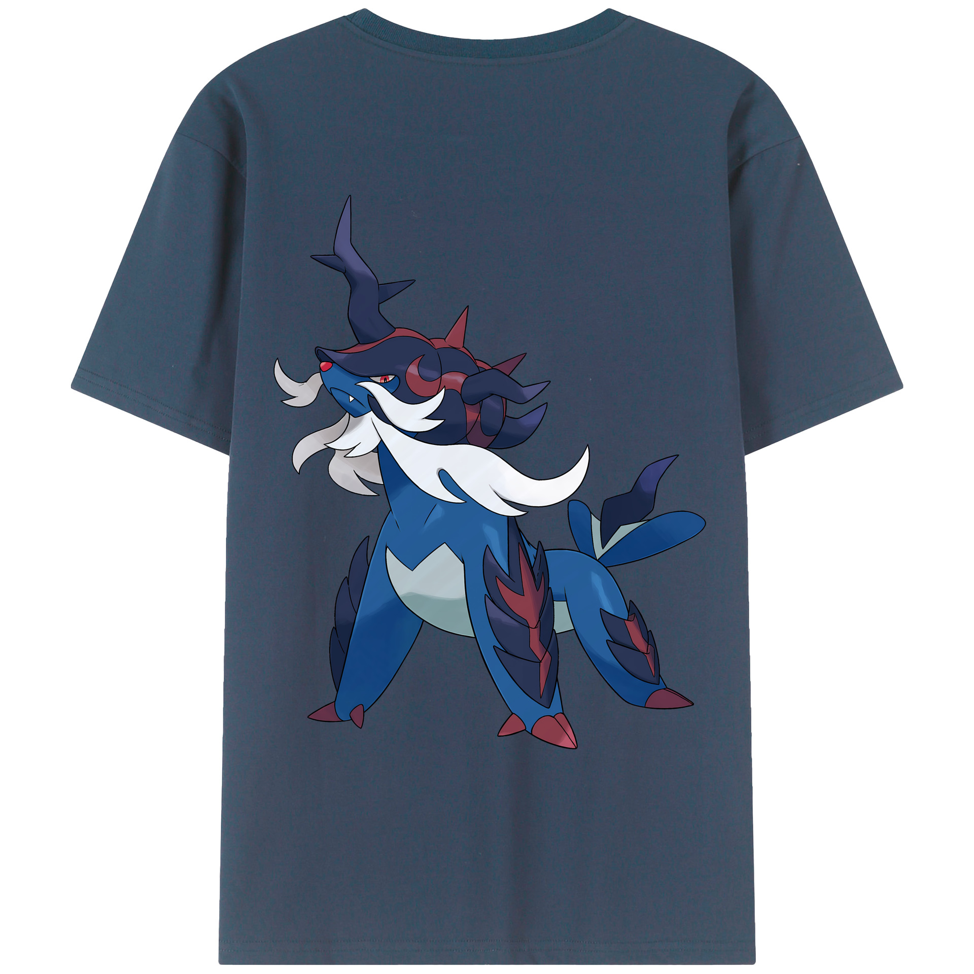 （画像用） ポケットモンスター Pokémon 綿100％ メンズ半袖Tシャツ（バックプリント） 通気性