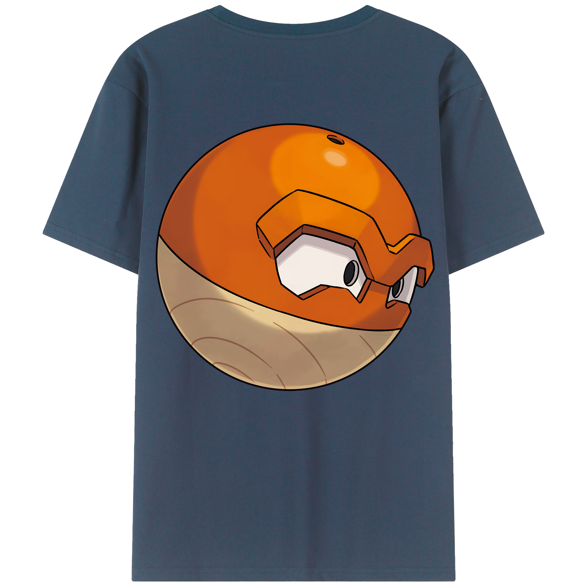 （画像用） ポケットモンスター Pokémon 綿100％ メンズ半袖Tシャツ（バックプリント） 通気性