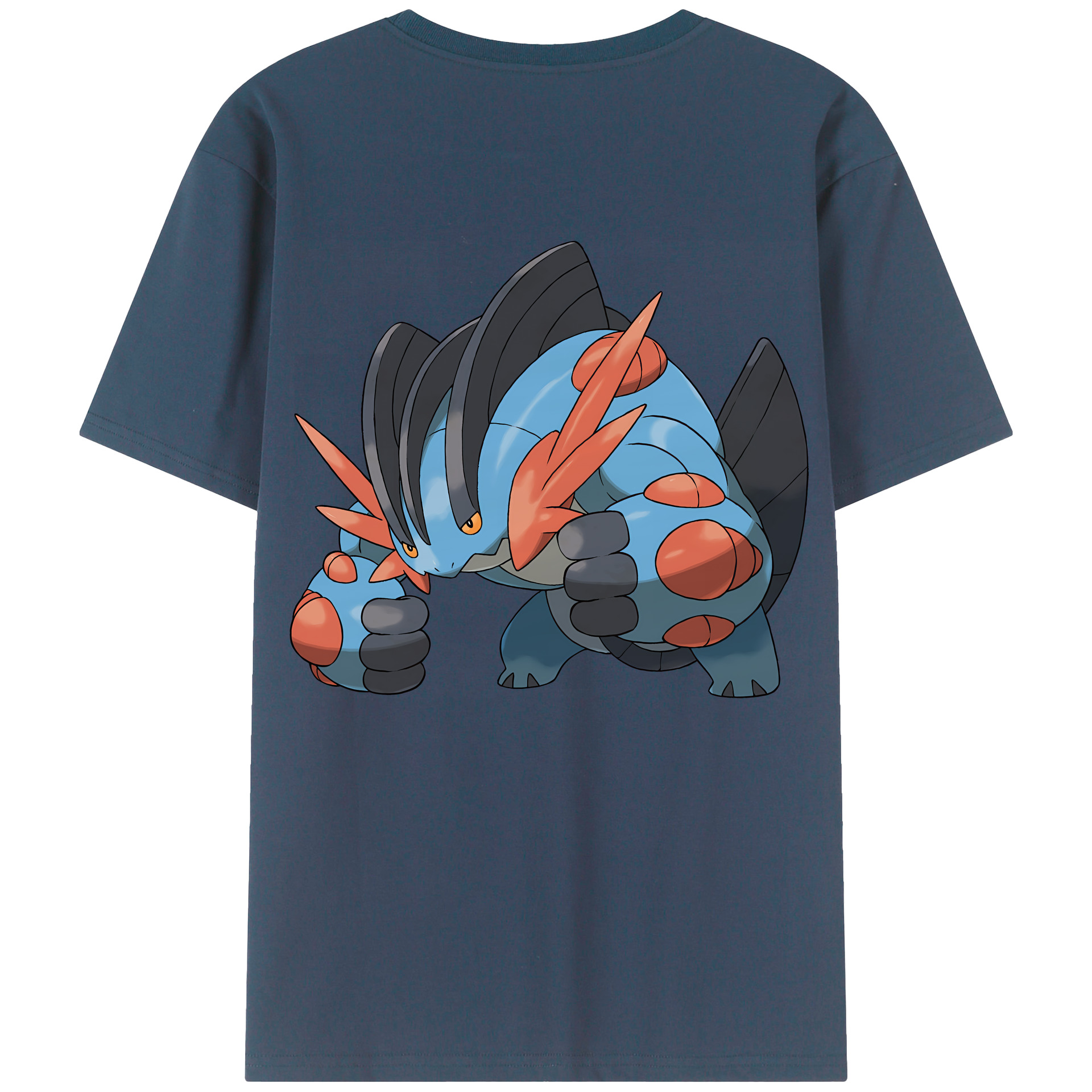 （画像用） ポケットモンスター Pokémon 綿100％ メンズ半袖Tシャツ（バックプリント） 通気性