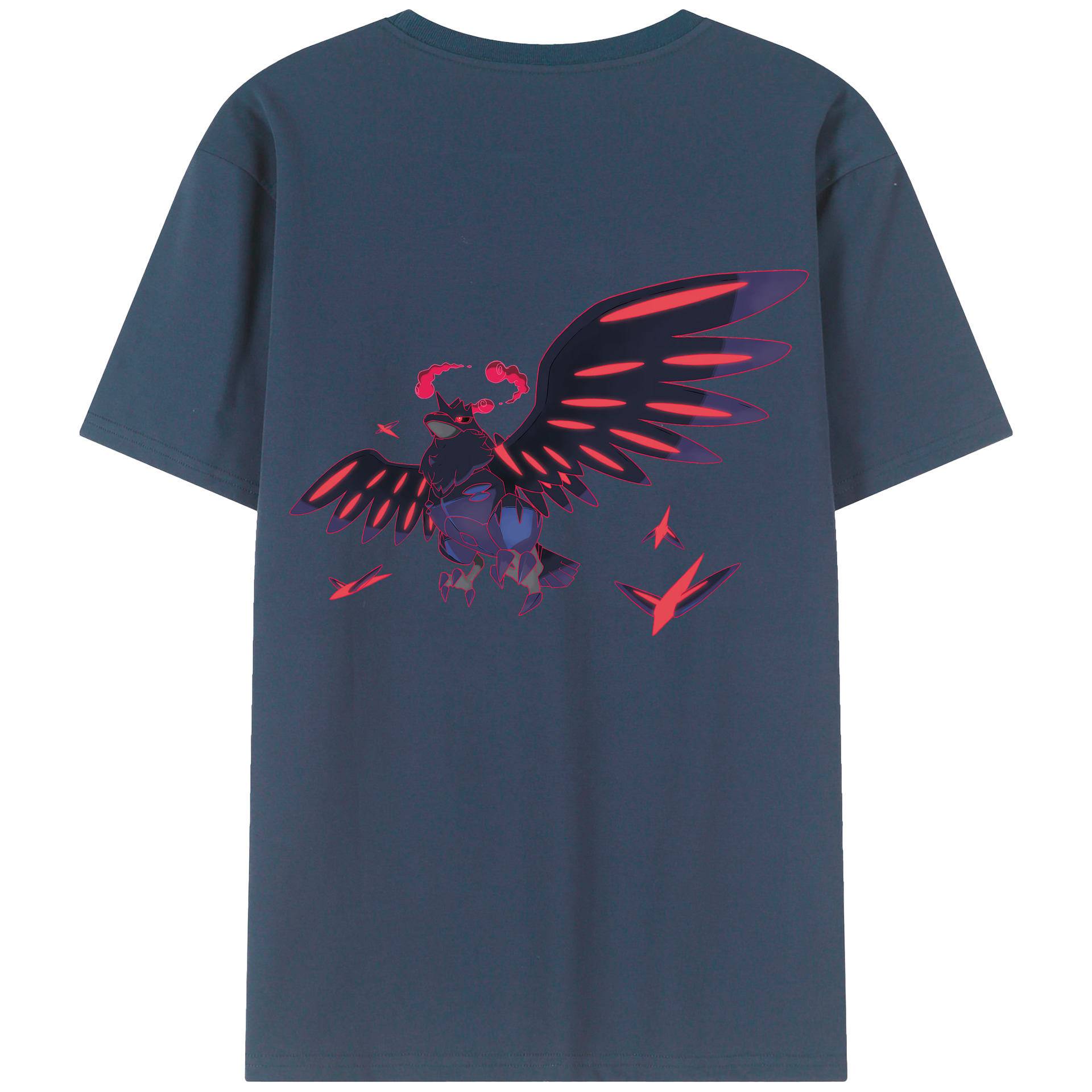 （画像用） ポケットモンスター Pokémon 綿100％ メンズ半袖Tシャツ（バックプリント） 通気性