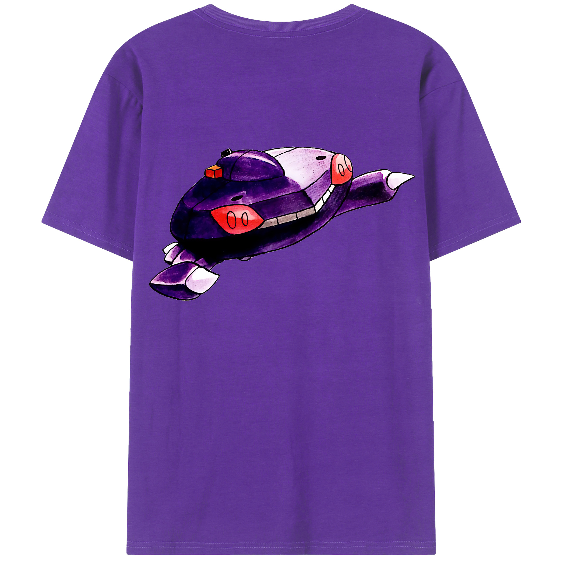 （画像用） ポケットモンスター Pokémon 綿100％ メンズ半袖Tシャツ（バックプリント） 通気性
