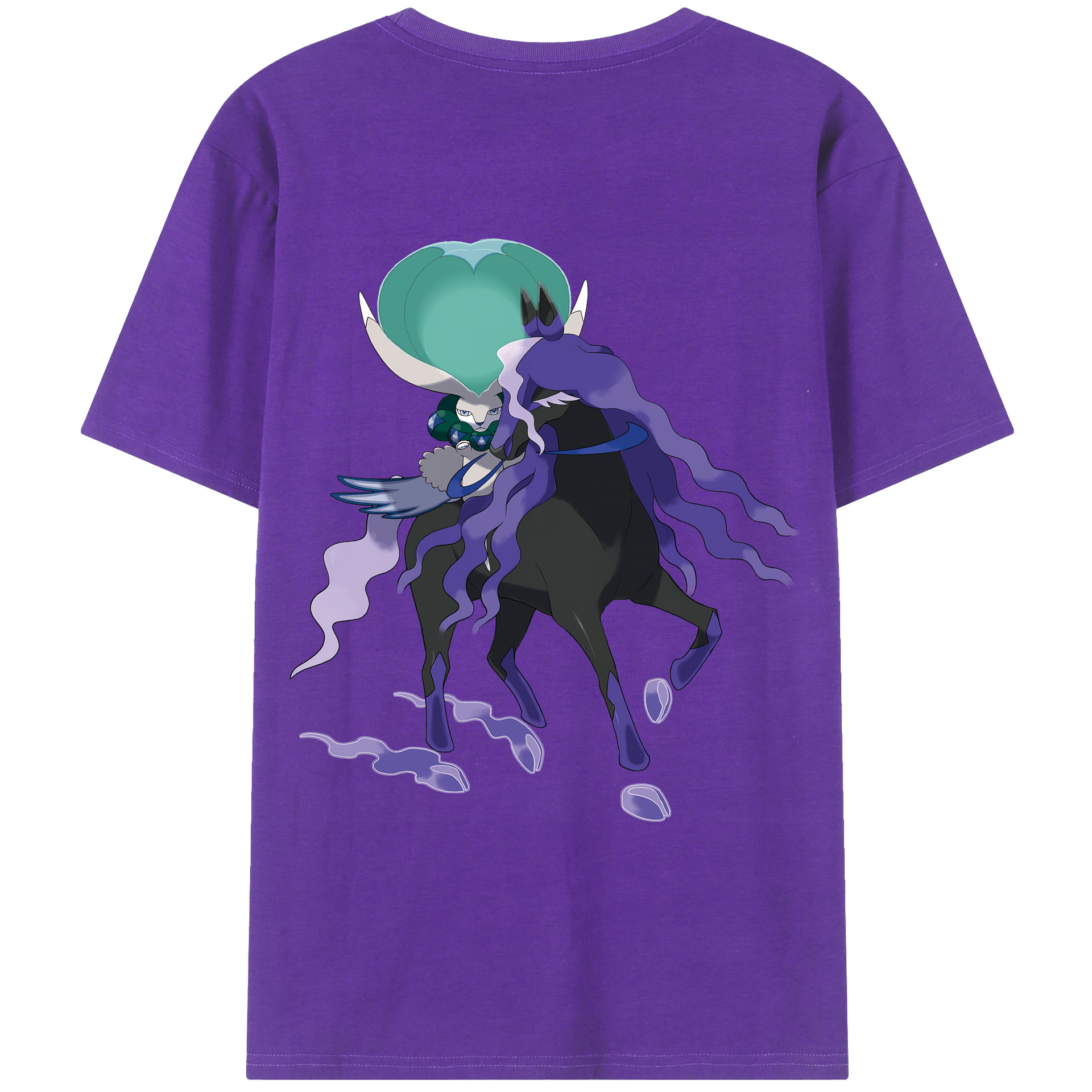 （画像用） ポケットモンスター Pokémon 綿100％ メンズ半袖Tシャツ（バックプリント） 通気性