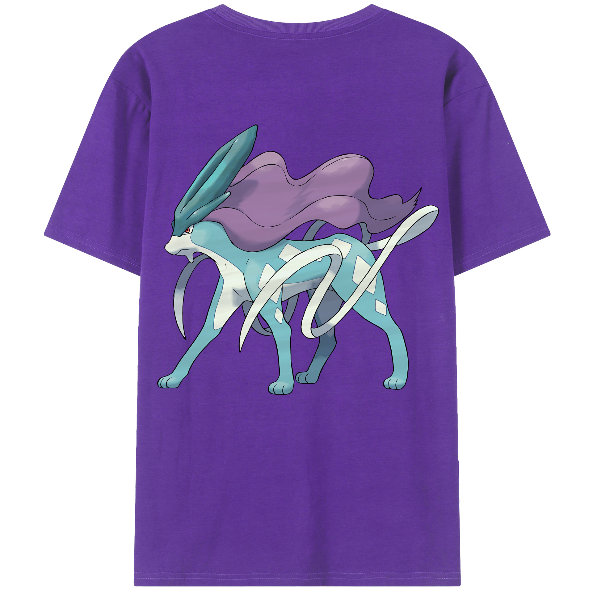 （画像用） ポケットモンスター Pokémon 綿100％ メンズ半袖Tシャツ（バックプリント） 通気性