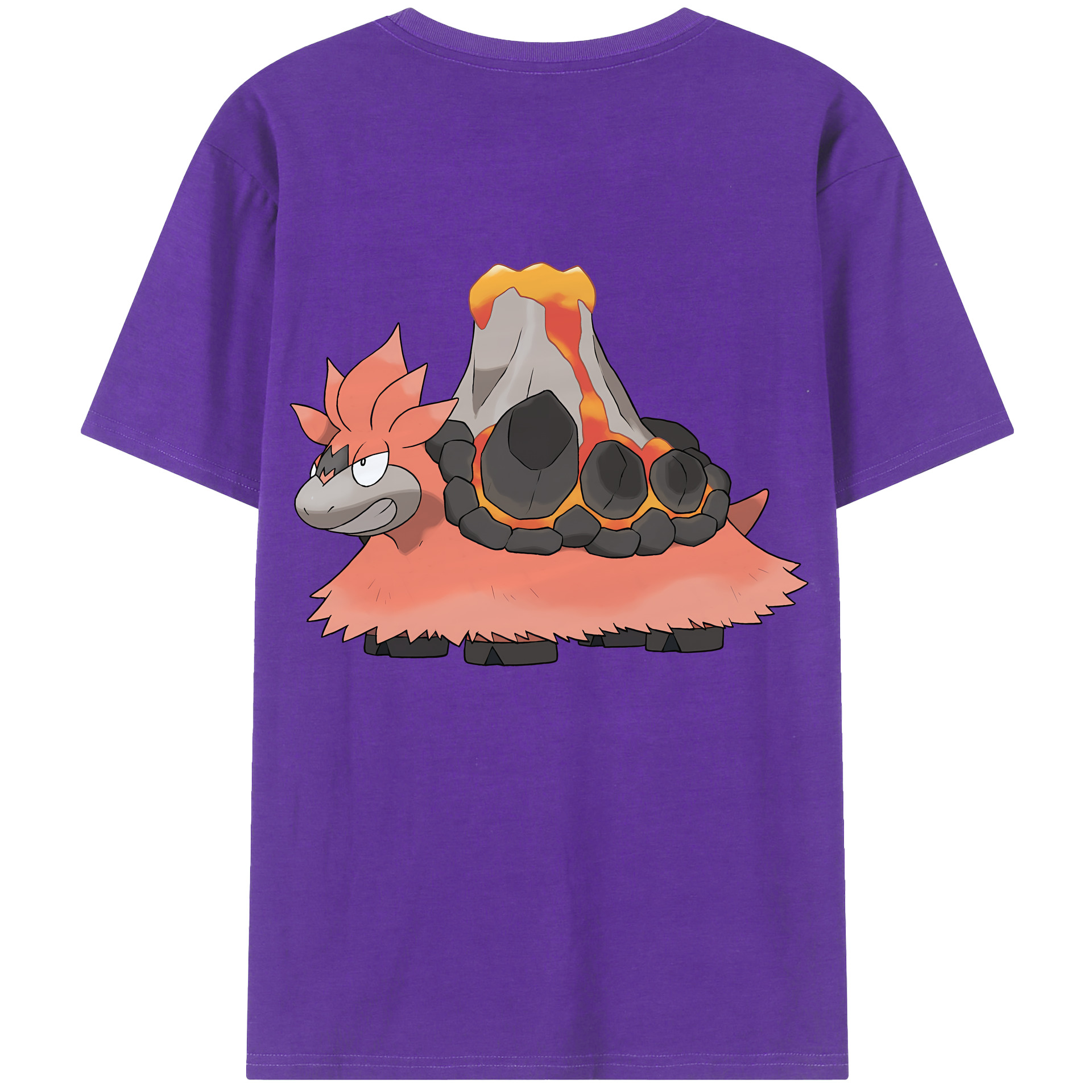 （画像用） ポケットモンスター Pokémon 綿100％ メンズ半袖Tシャツ（バックプリント） 通気性
