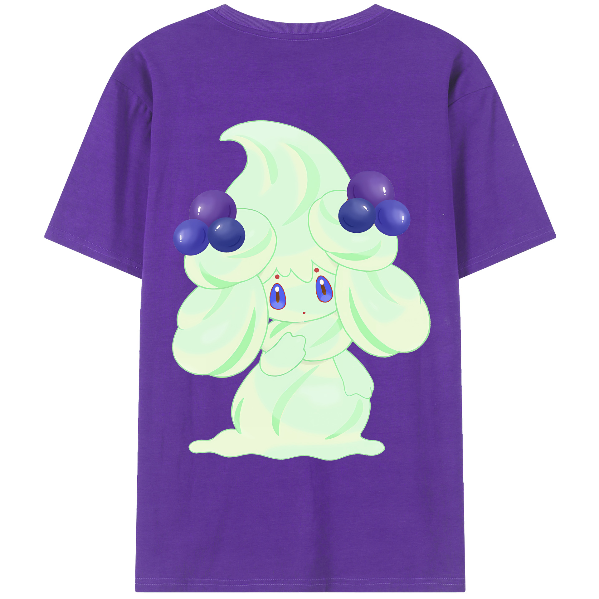 （画像用） ポケットモンスター Pokémon 綿100％ メンズ半袖Tシャツ（バックプリント） 通気性