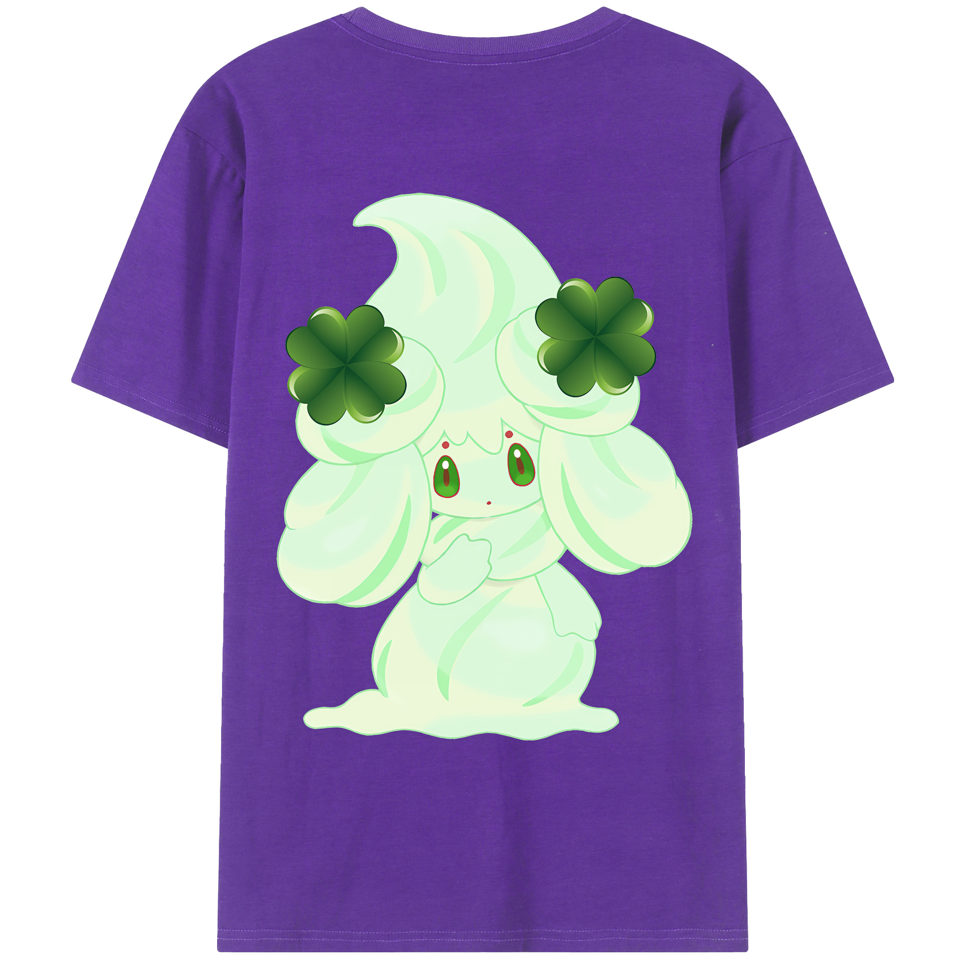 （画像用） ポケットモンスター Pokémon 綿100％ メンズ半袖Tシャツ（バックプリント） 通気性