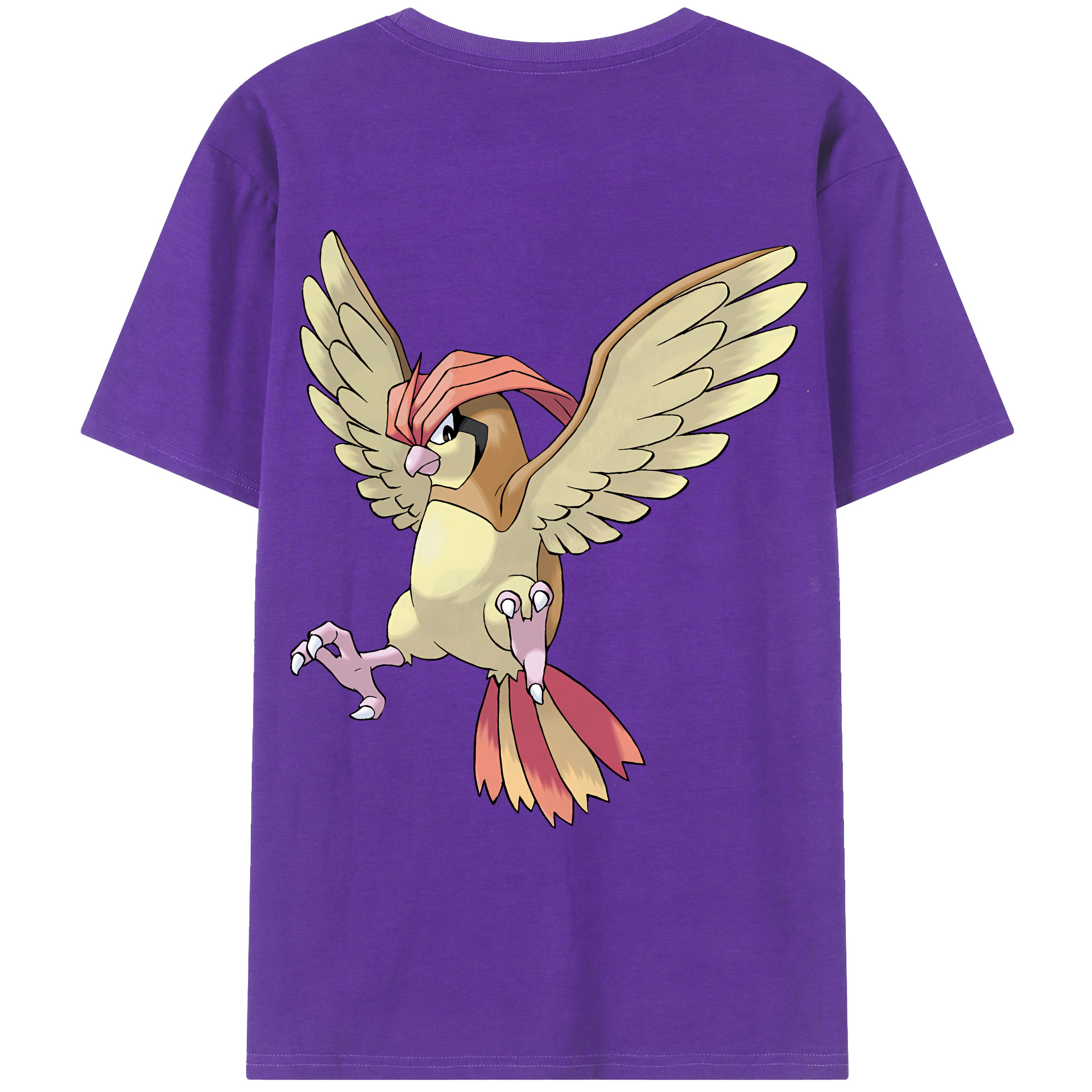 （画像用） ポケットモンスター Pokémon 綿100％ メンズ半袖Tシャツ（バックプリント） 通気性