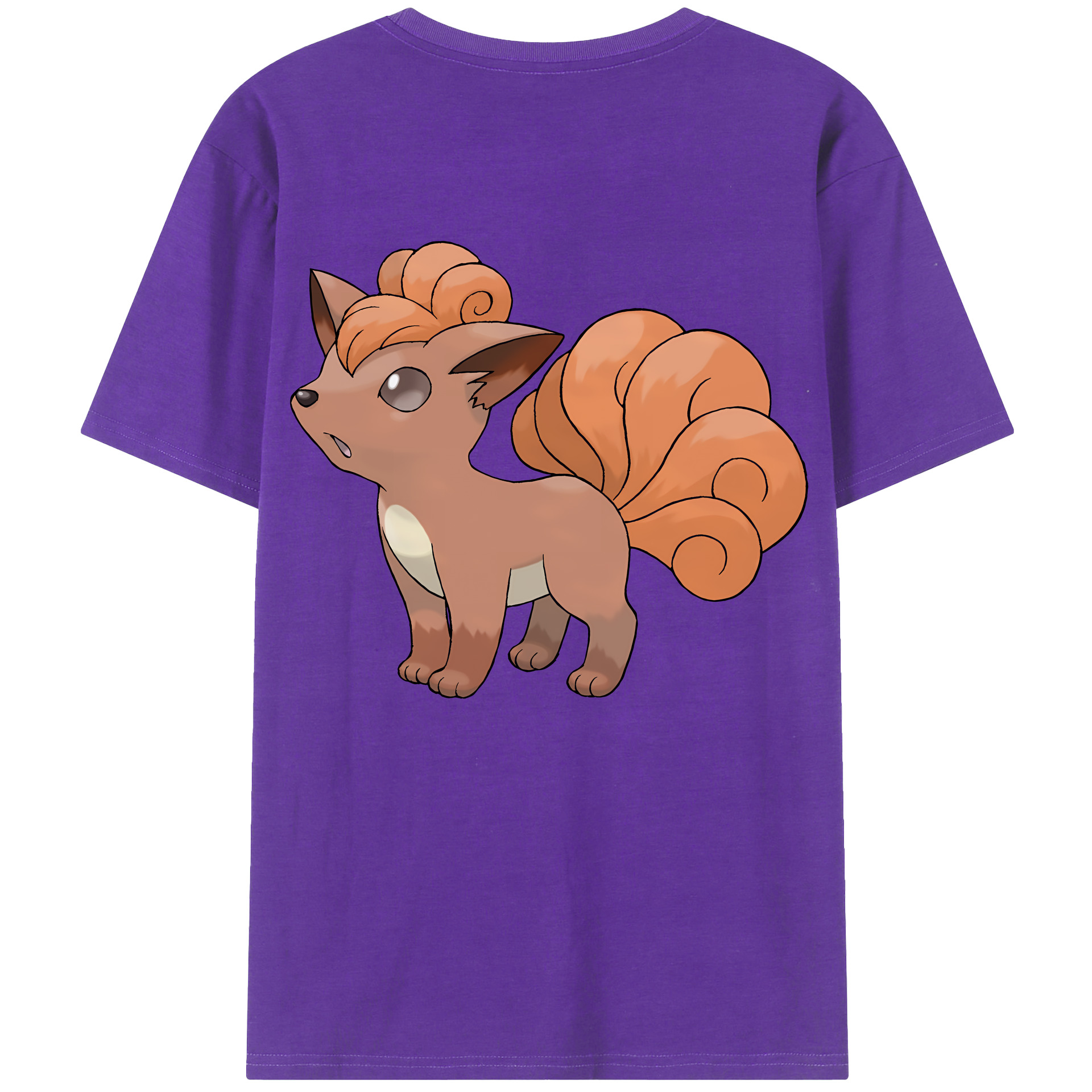 （画像用） ポケットモンスター Pokémon 綿100％ メンズ半袖Tシャツ（バックプリント） 通気性