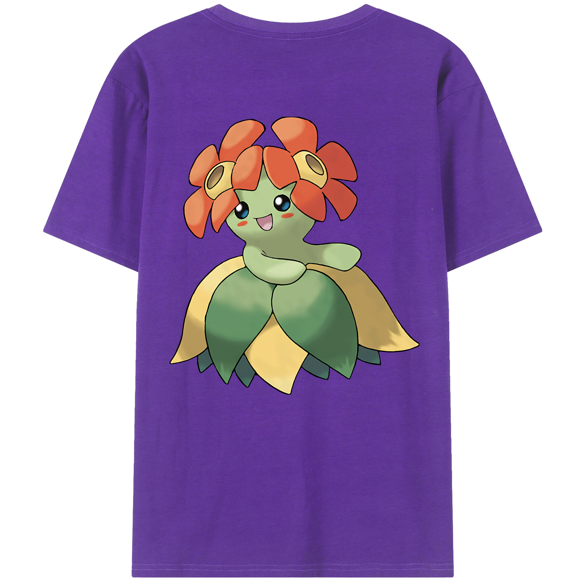 （画像用） ポケットモンスター Pokémon 綿100％ メンズ半袖Tシャツ（バックプリント） 通気性