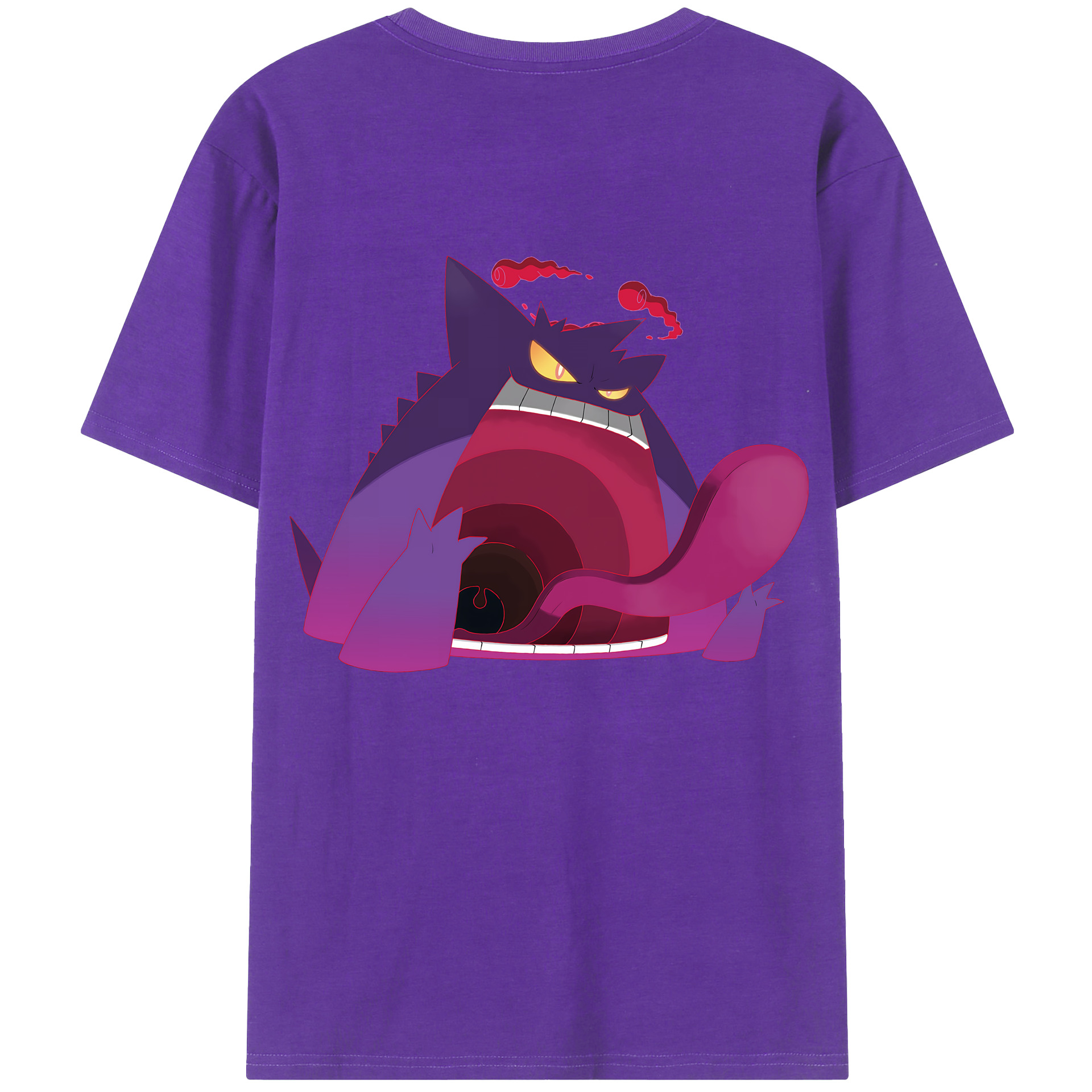（画像用） ポケットモンスター Pokémon 綿100％ メンズ半袖Tシャツ（バックプリント） 通気性