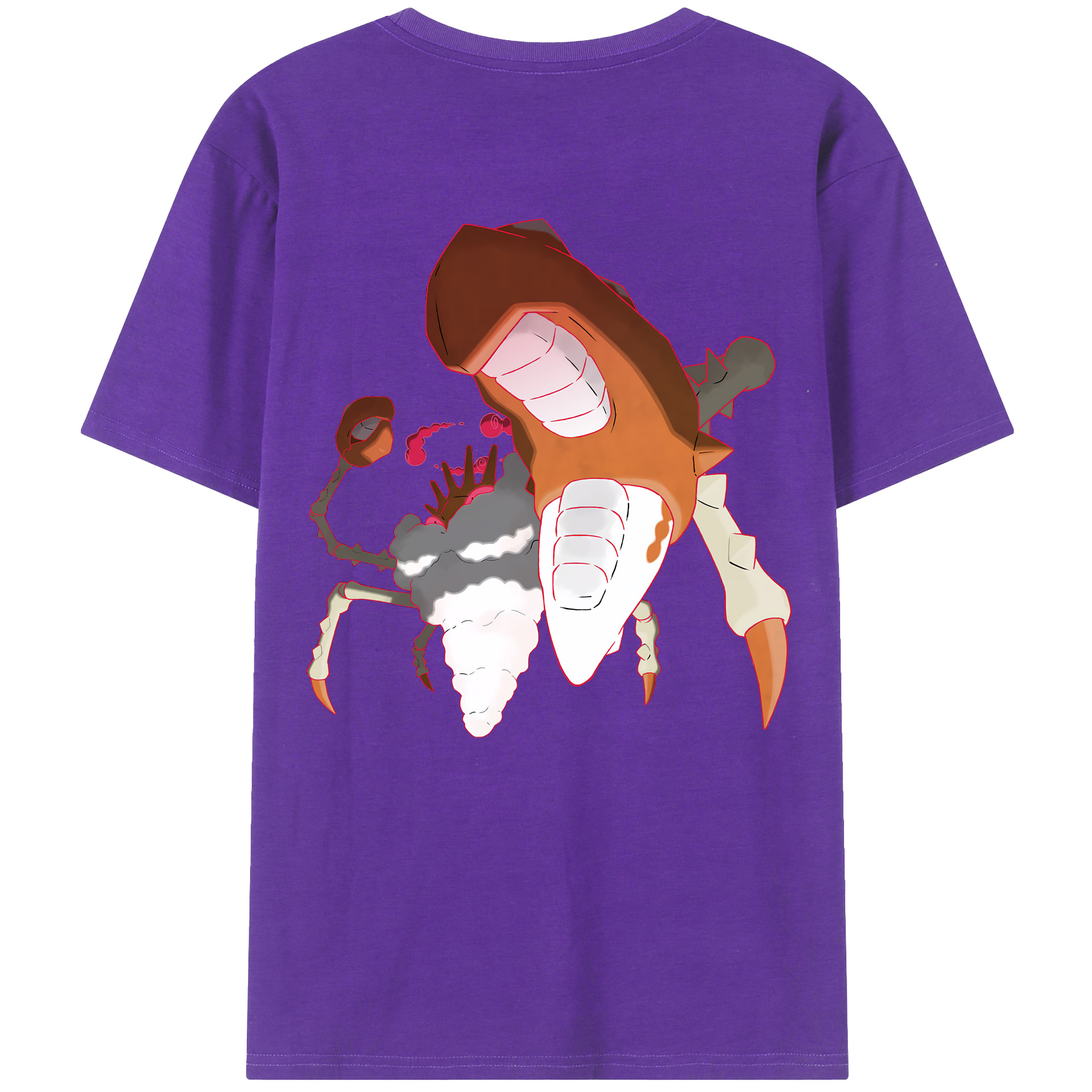 （画像用） ポケットモンスター Pokémon 綿100％ メンズ半袖Tシャツ（バックプリント） 通気性