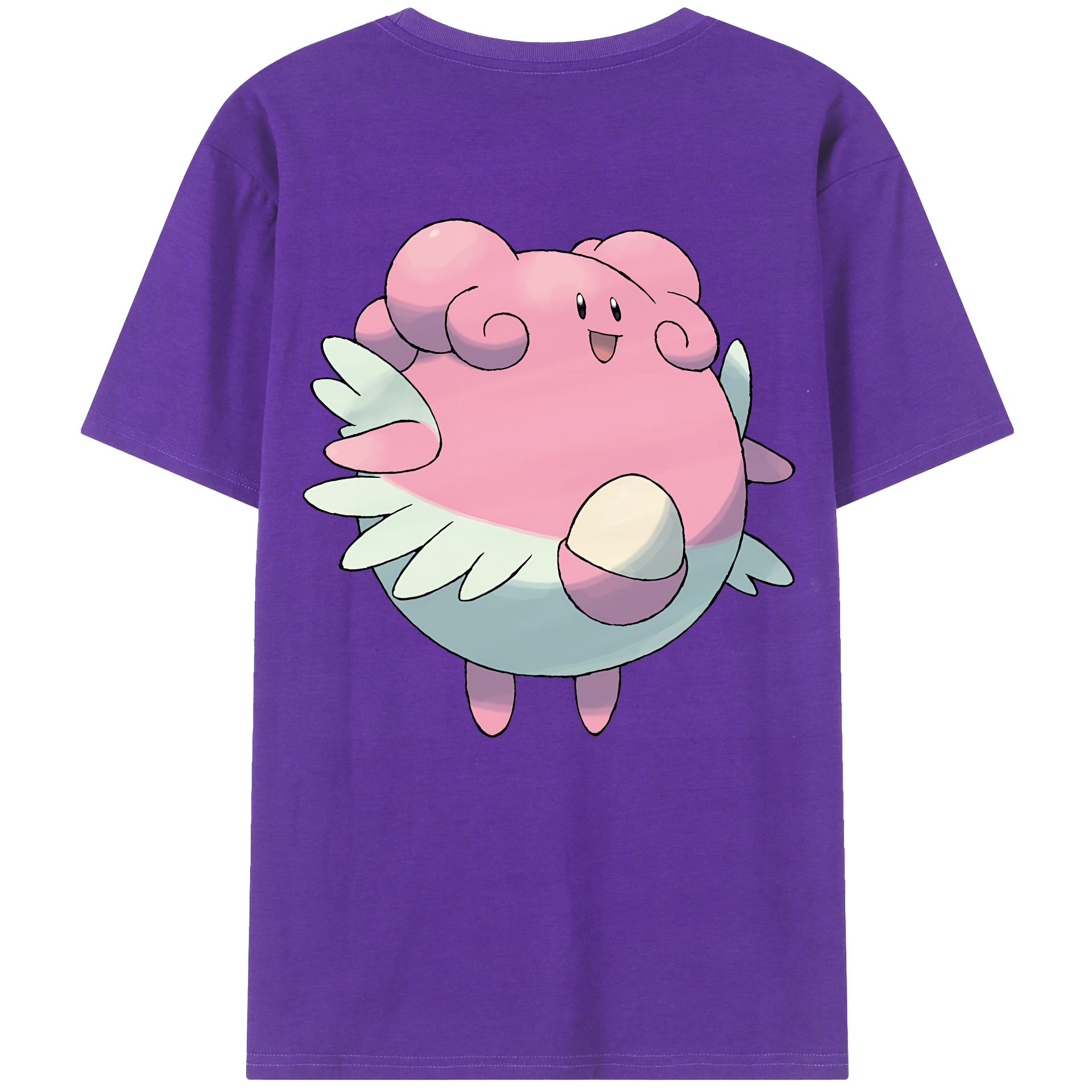 （画像用） ポケットモンスター Pokémon 綿100％ メンズ半袖Tシャツ（バックプリント） 通気性