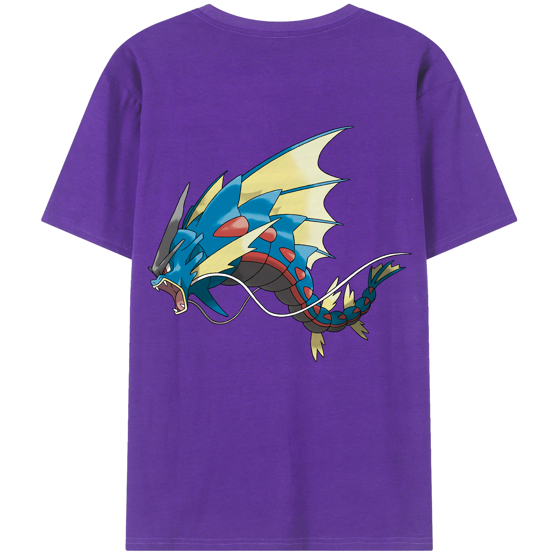 （画像用） ポケットモンスター Pokémon 綿100％ メンズ半袖Tシャツ（バックプリント） 通気性