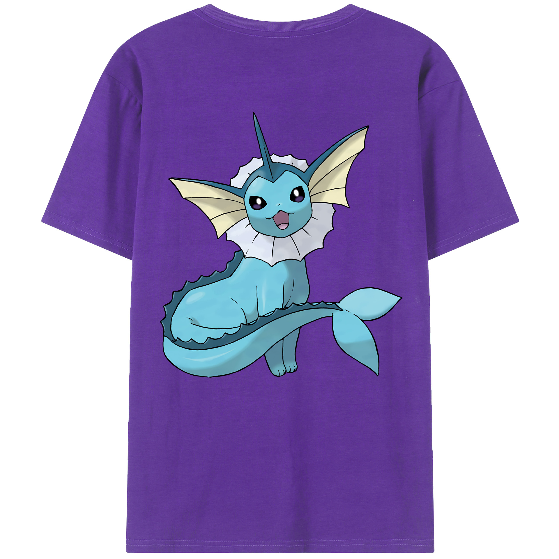 （画像用） ポケットモンスター Pokémon 綿100％ メンズ半袖Tシャツ（バックプリント） 通気性
