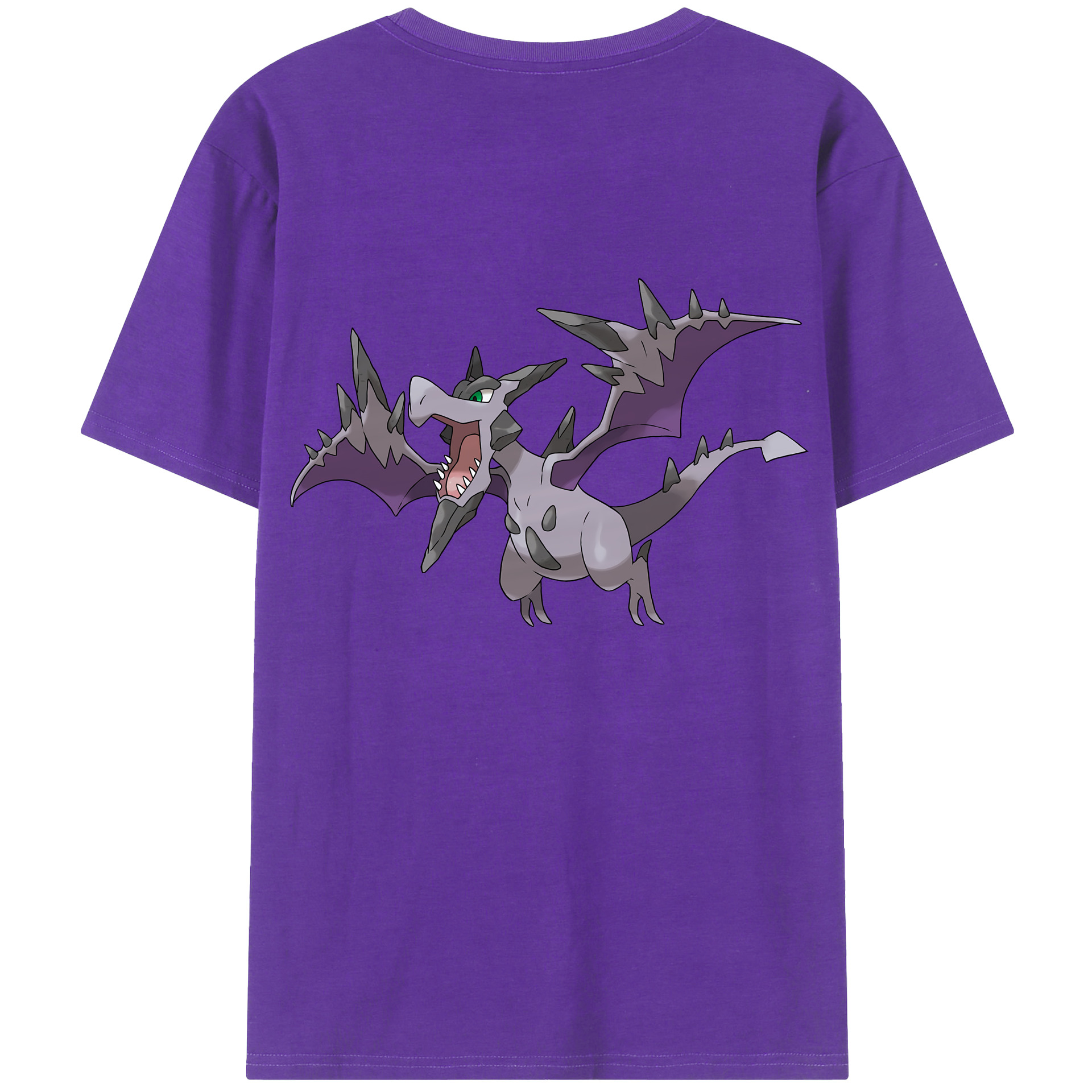 （画像用） ポケットモンスター Pokémon 綿100％ メンズ半袖Tシャツ（バックプリント） 通気性
