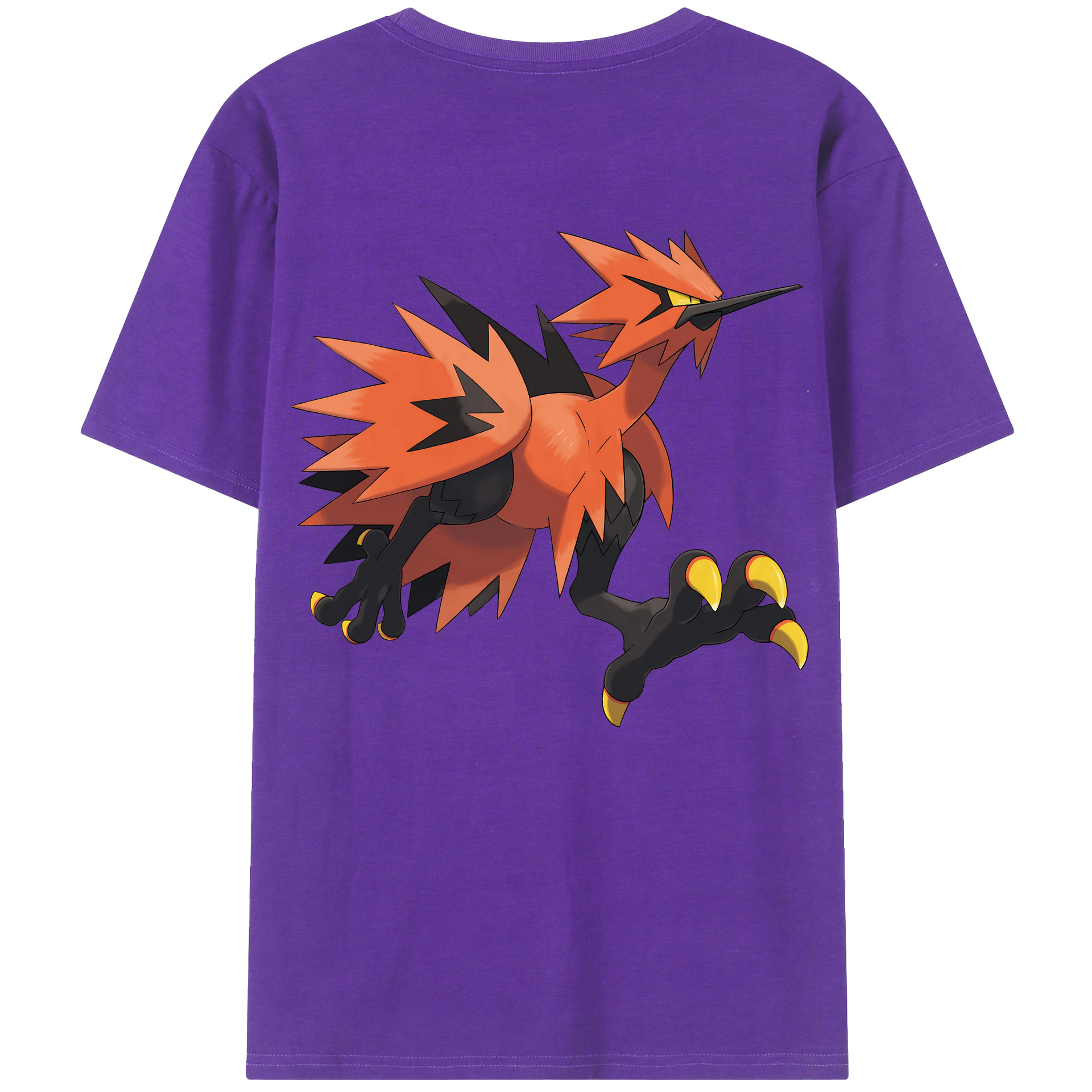 （画像用） ポケットモンスター Pokémon 綿100％ メンズ半袖Tシャツ（バックプリント） 通気性