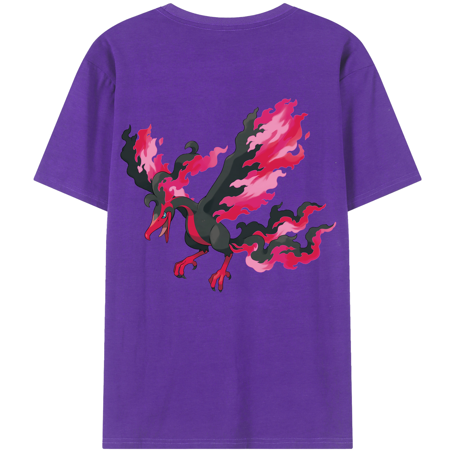（画像用） ポケットモンスター Pokémon 綿100％ メンズ半袖Tシャツ（バックプリント） 通気性