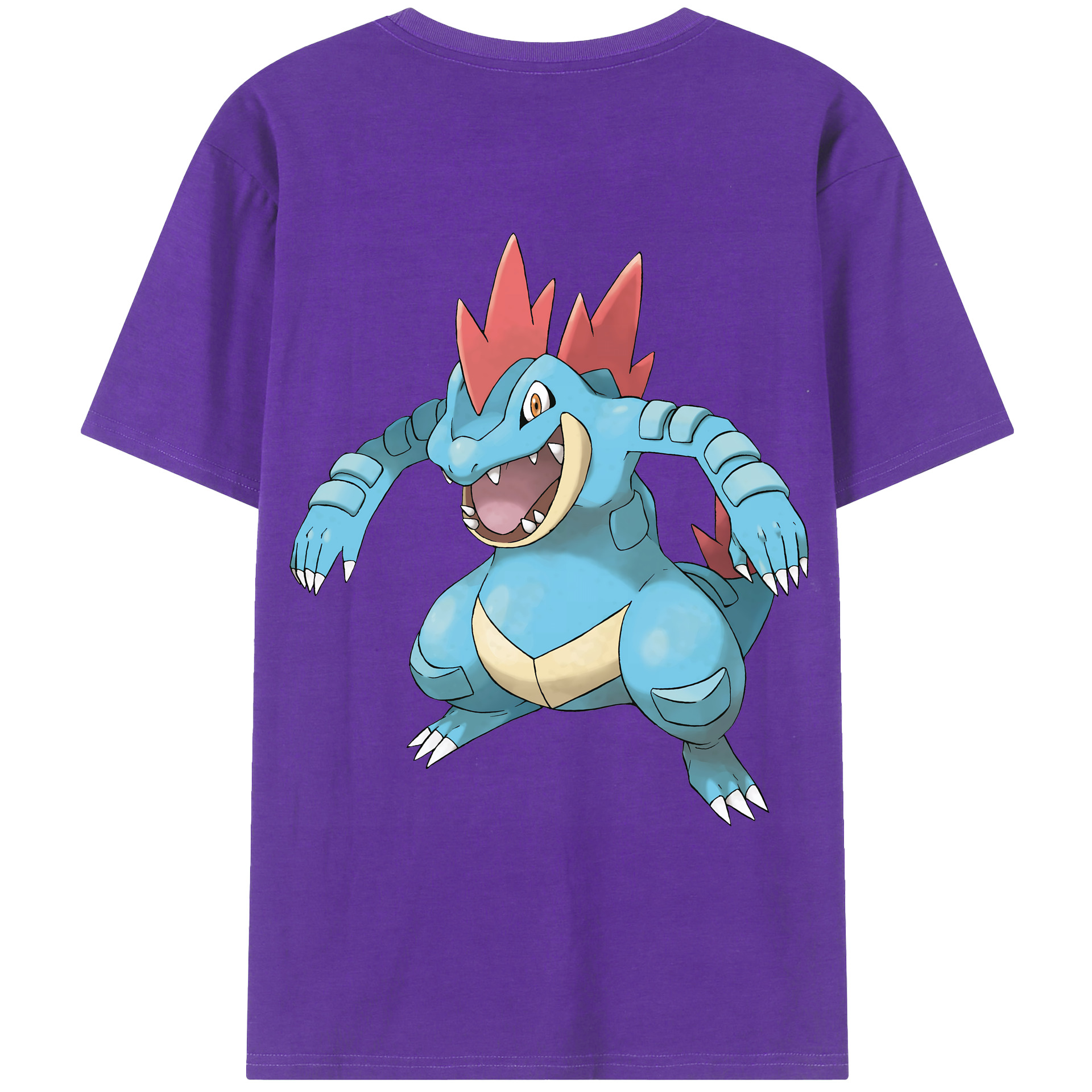 （画像用） ポケットモンスター Pokémon 綿100％ メンズ半袖Tシャツ（バックプリント） 通気性