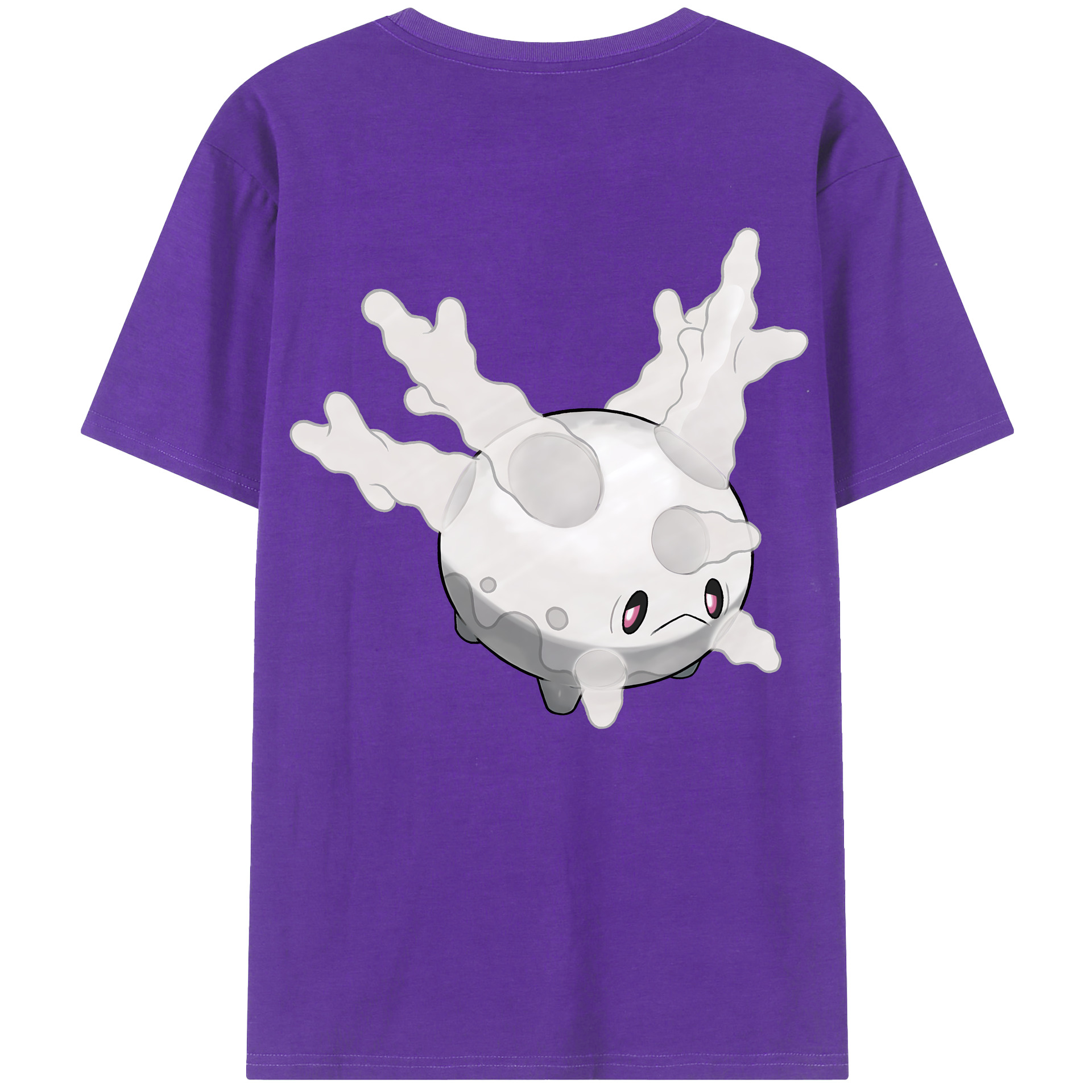 （画像用） ポケットモンスター Pokémon 綿100％ メンズ半袖Tシャツ（バックプリント） 通気性