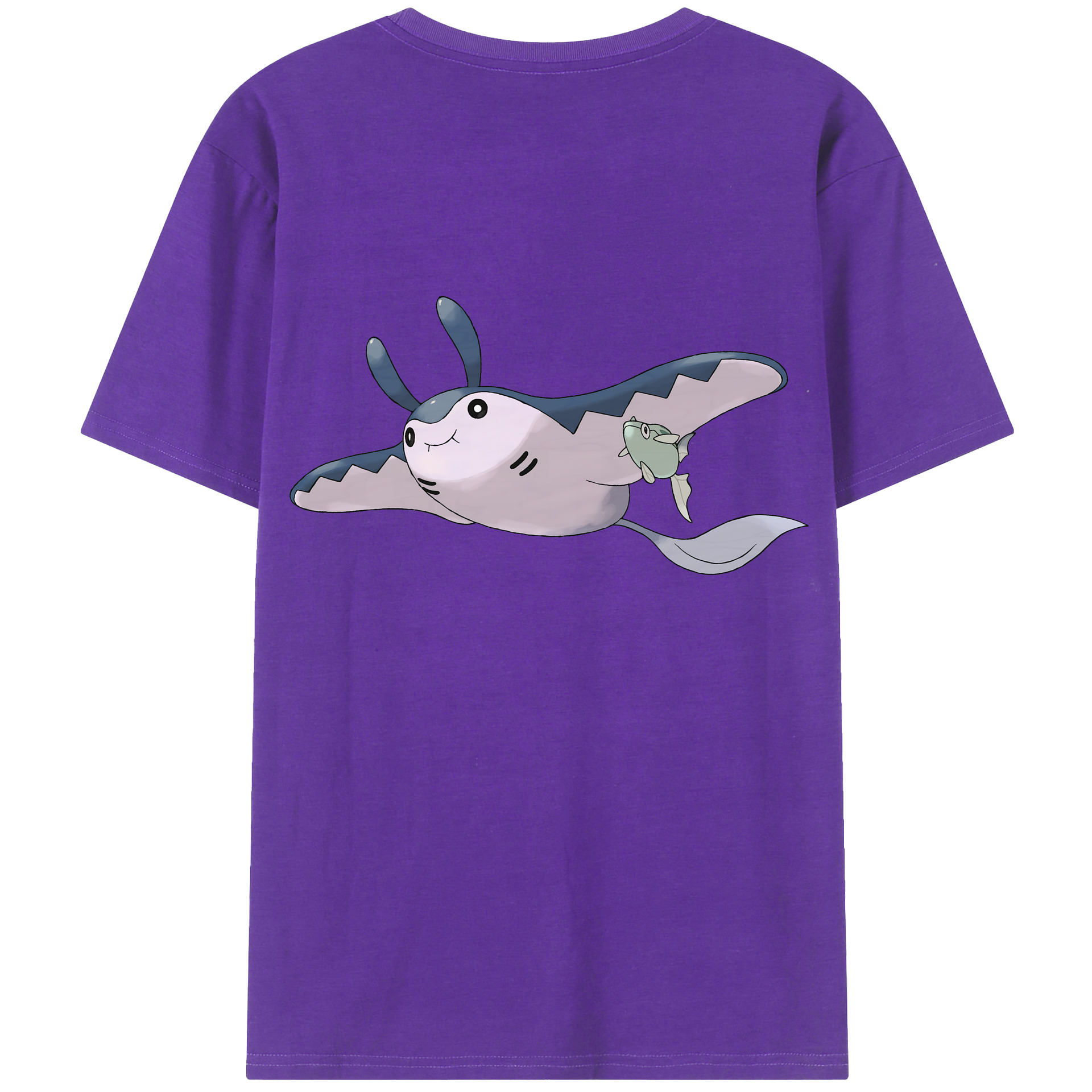 （画像用） ポケットモンスター Pokémon 綿100％ メンズ半袖Tシャツ（バックプリント） 通気性
