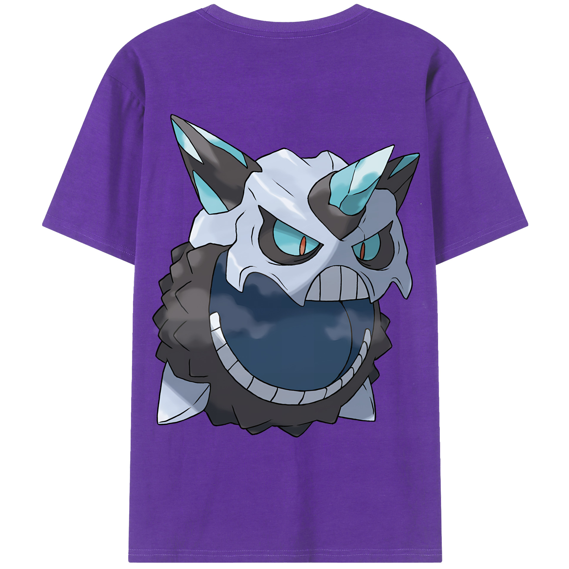 （画像用） ポケットモンスター Pokémon 綿100％ メンズ半袖Tシャツ（バックプリント） 通気性