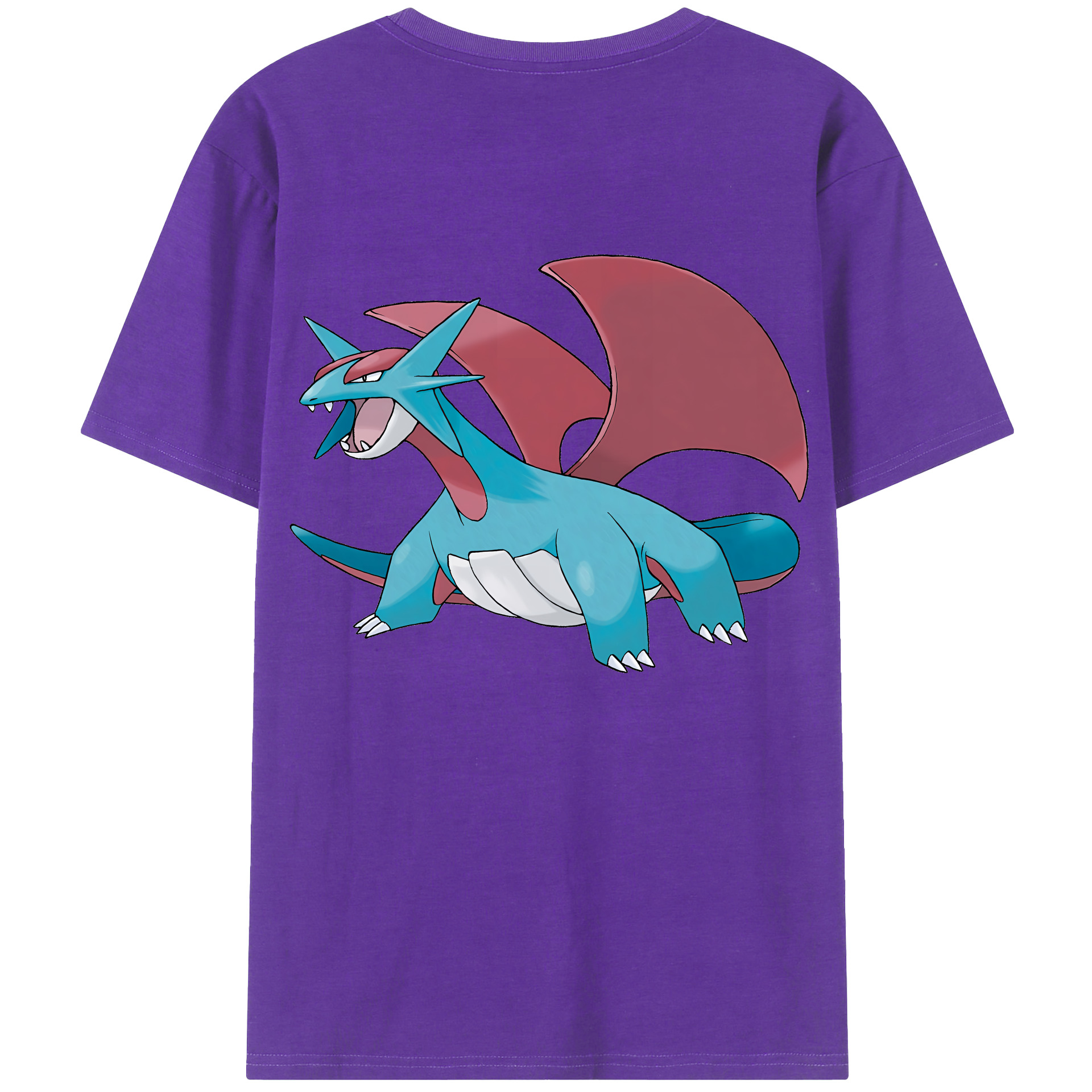 （画像用） ポケットモンスター Pokémon 綿100％ メンズ半袖Tシャツ（バックプリント） 通気性