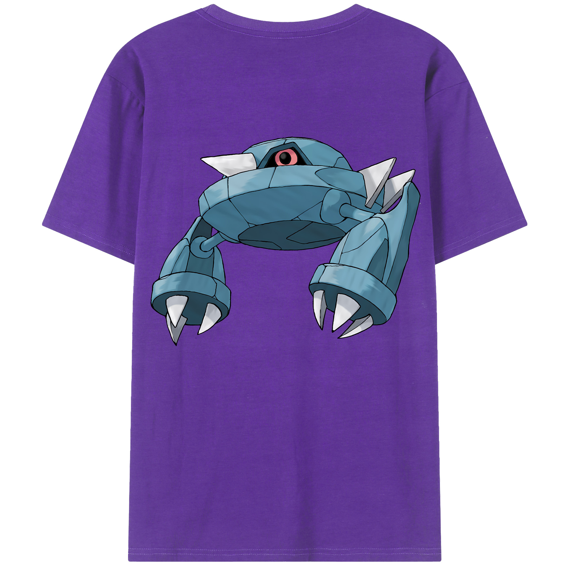 （画像用） ポケットモンスター Pokémon 綿100％ メンズ半袖Tシャツ（バックプリント） 通気性