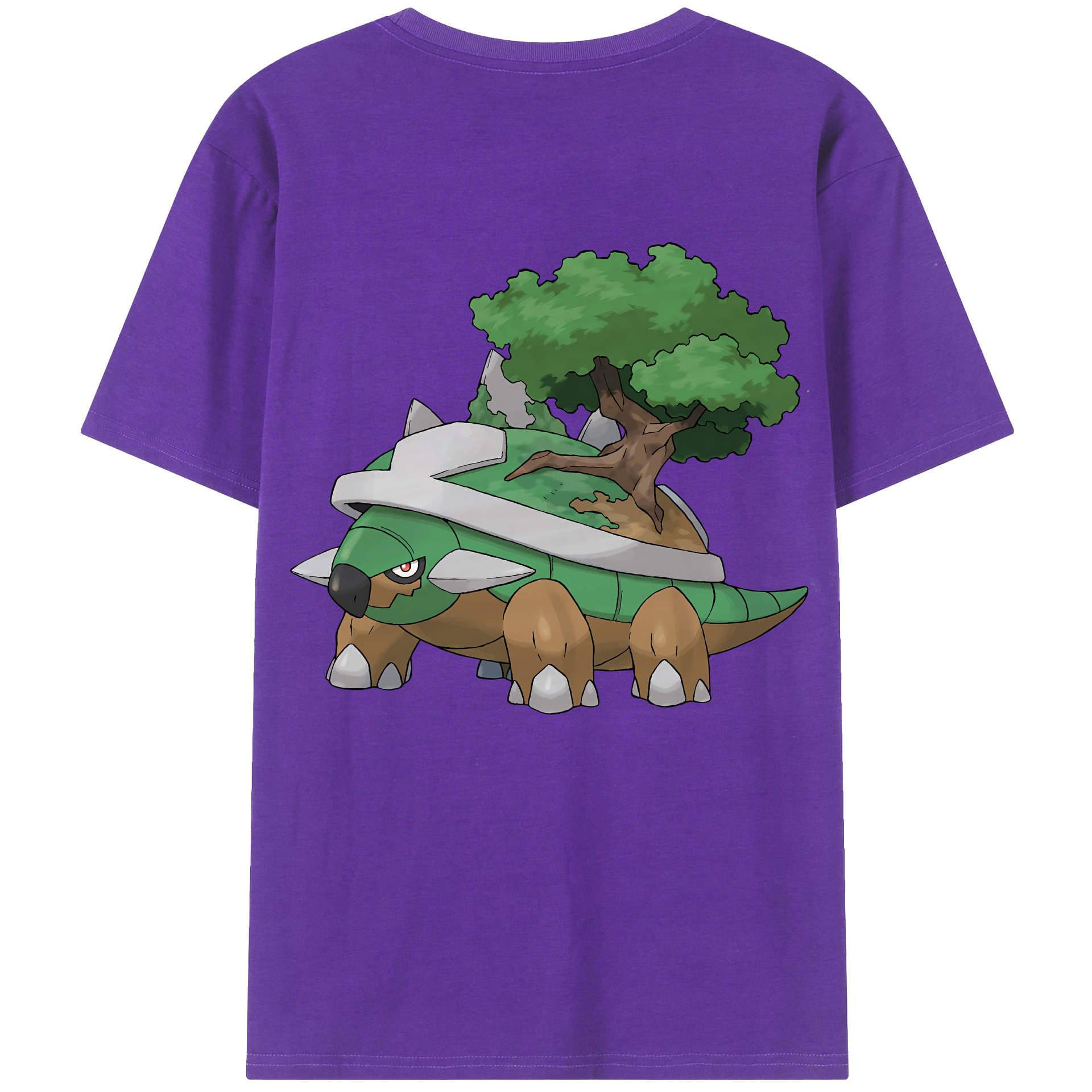 （画像用） ポケットモンスター Pokémon 綿100％ メンズ半袖Tシャツ（バックプリント） 通気性