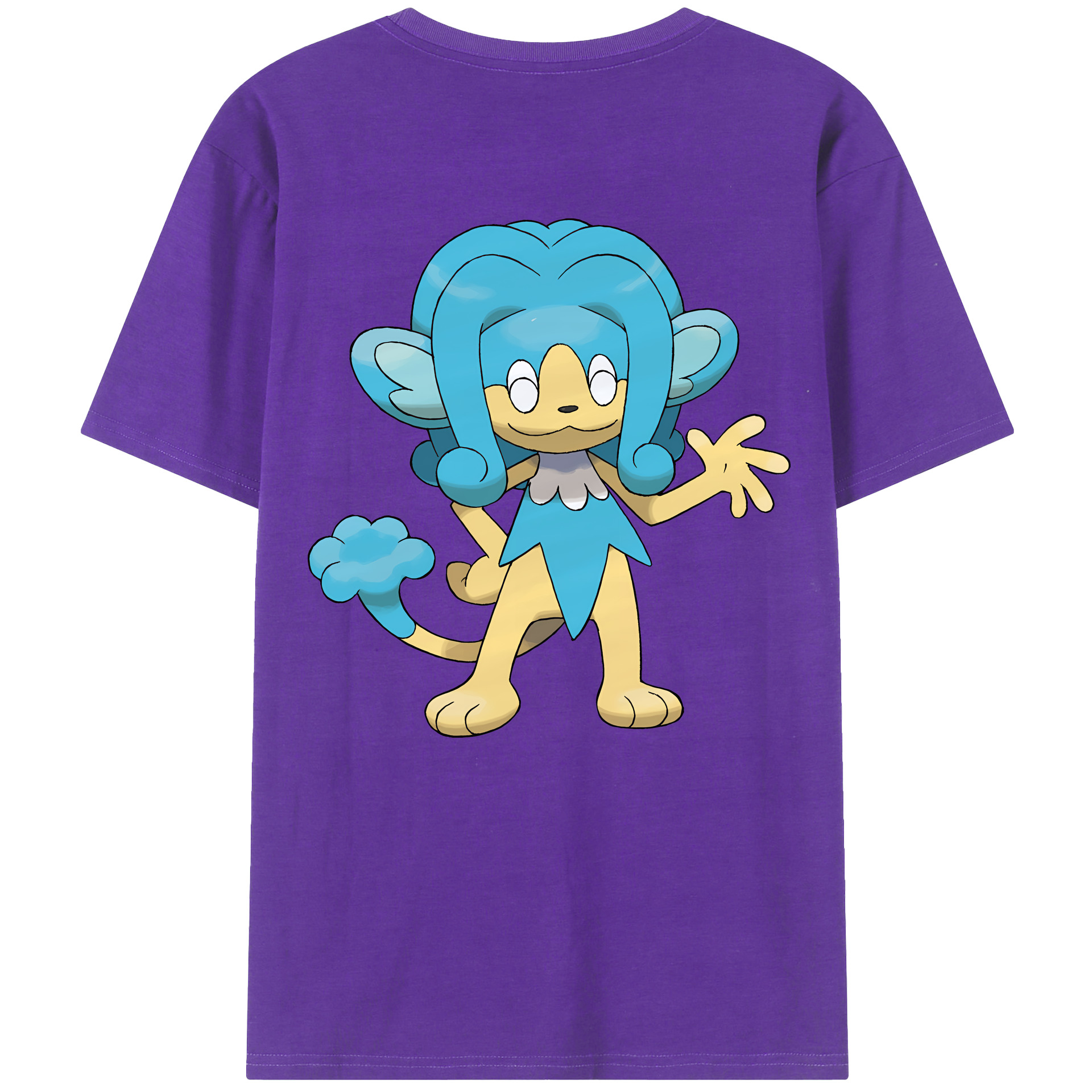 （画像用） ポケットモンスター Pokémon 綿100％ メンズ半袖Tシャツ（バックプリント） 通気性