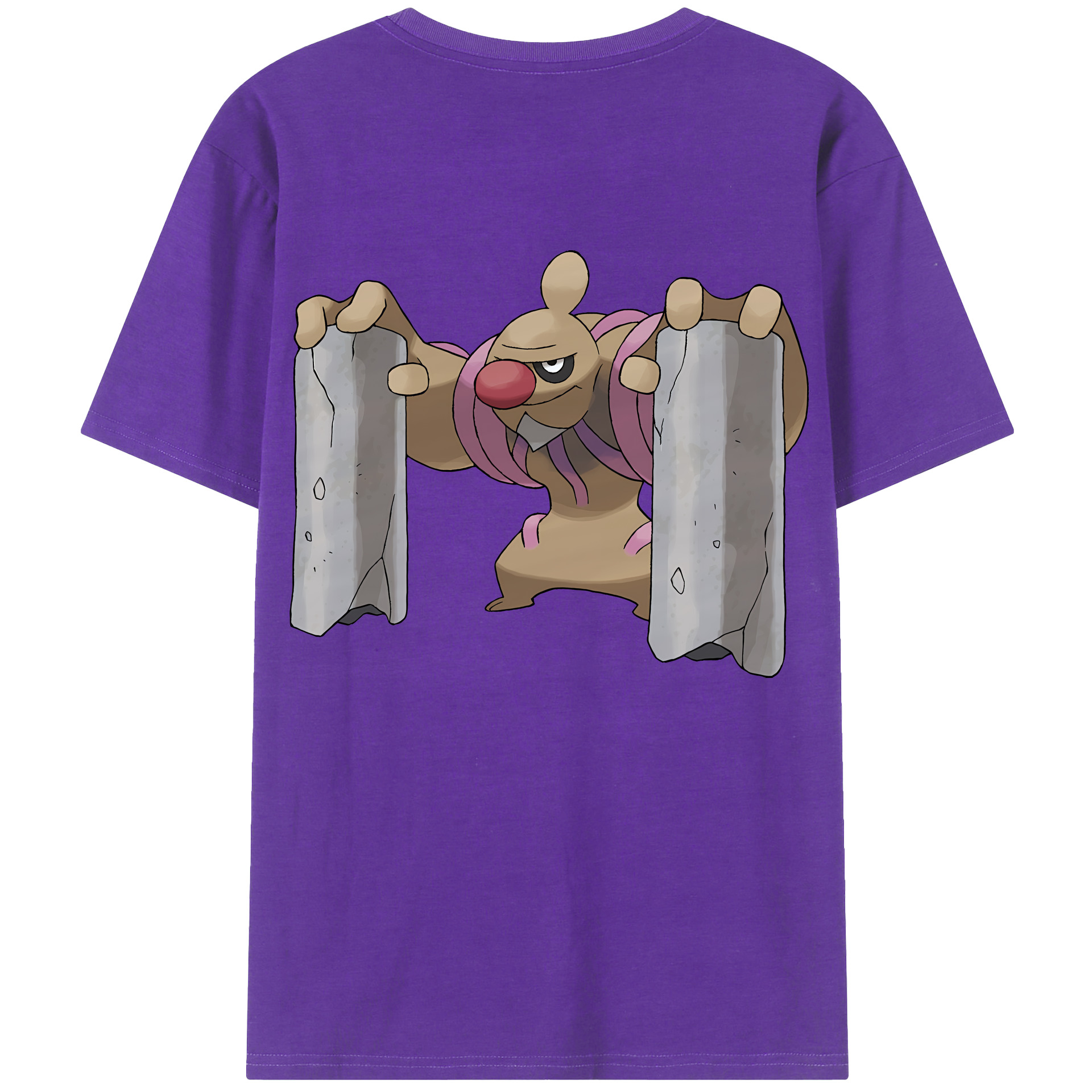 （画像用） ポケットモンスター Pokémon 綿100％ メンズ半袖Tシャツ（バックプリント） 通気性