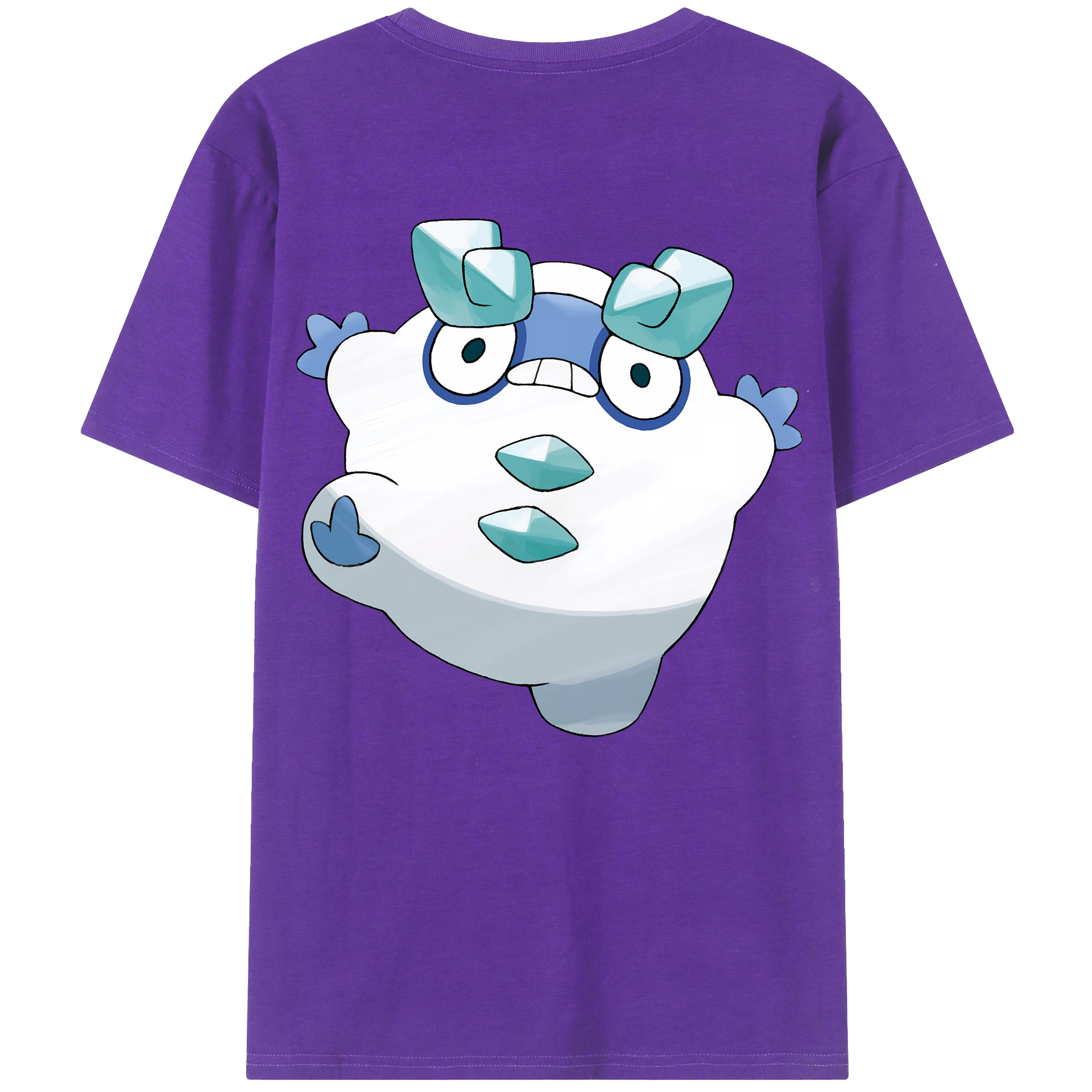 （画像用） ポケットモンスター Pokémon 綿100％ メンズ半袖Tシャツ（バックプリント） 通気性
