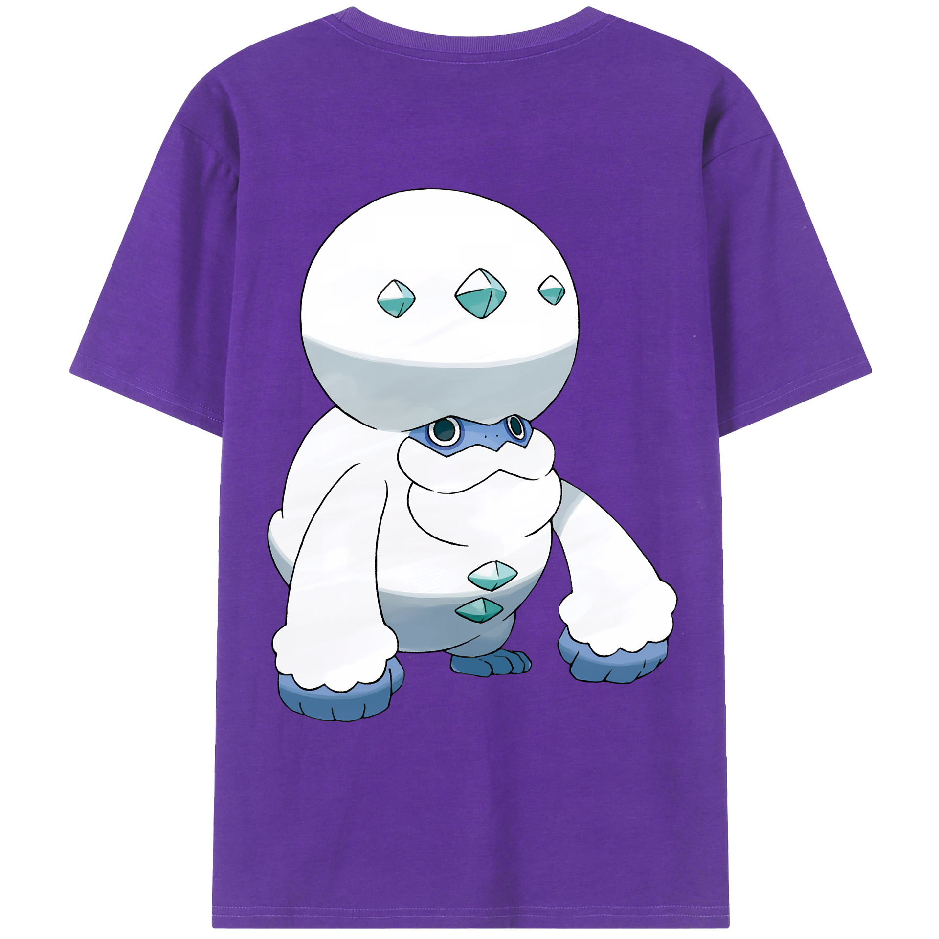 （画像用） ポケットモンスター Pokémon 綿100％ メンズ半袖Tシャツ（バックプリント） 通気性
