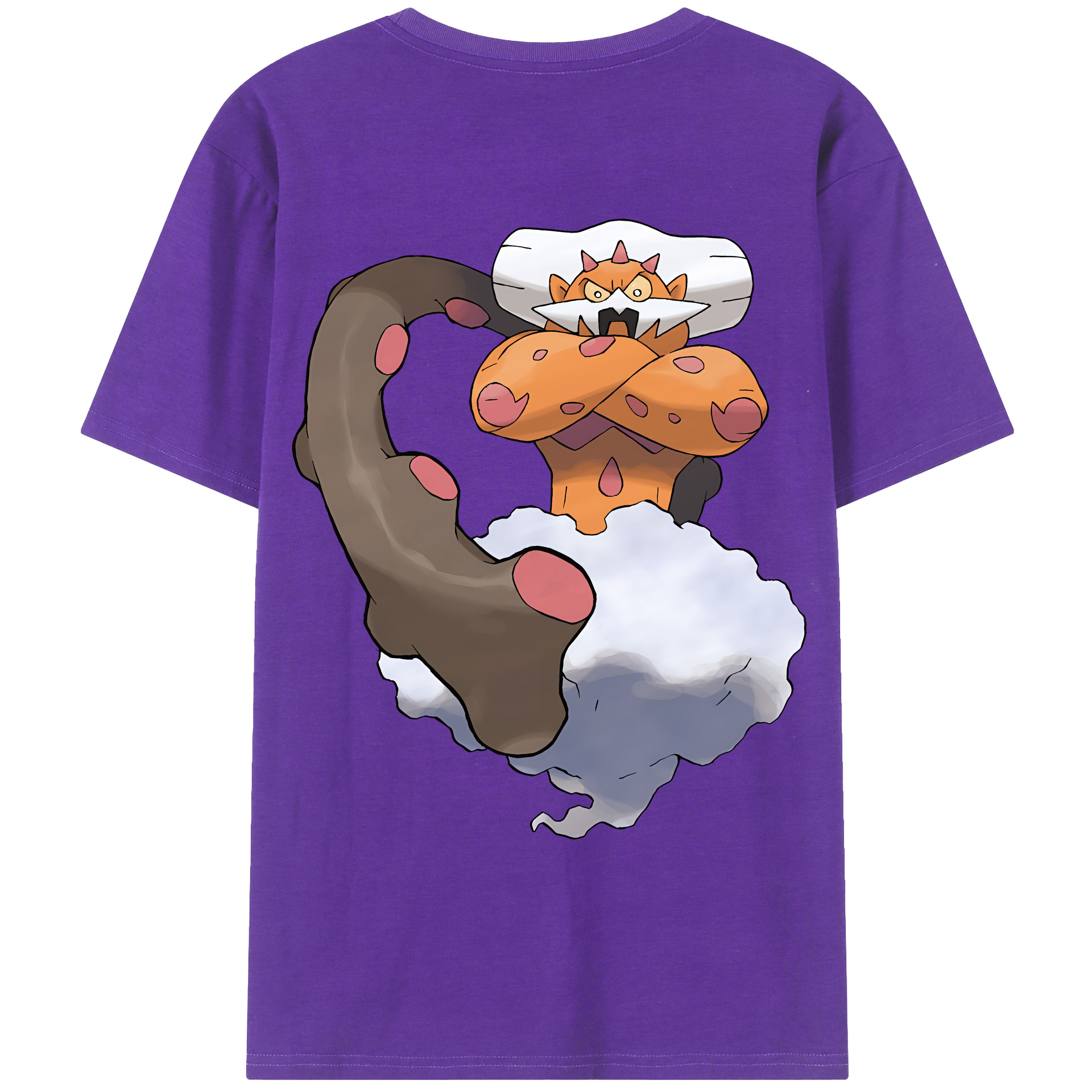 （画像用） ポケットモンスター Pokémon 綿100％ メンズ半袖Tシャツ（バックプリント） 通気性